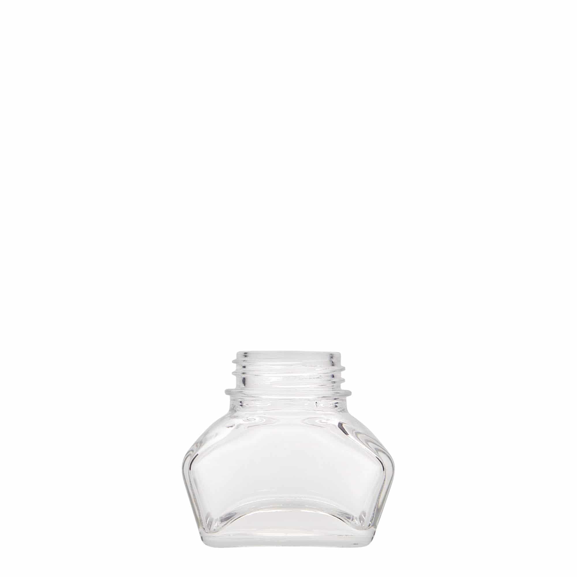 30 ml inkoustová lahvička, obdélníková, hrdlo: šroubovací uzávěr