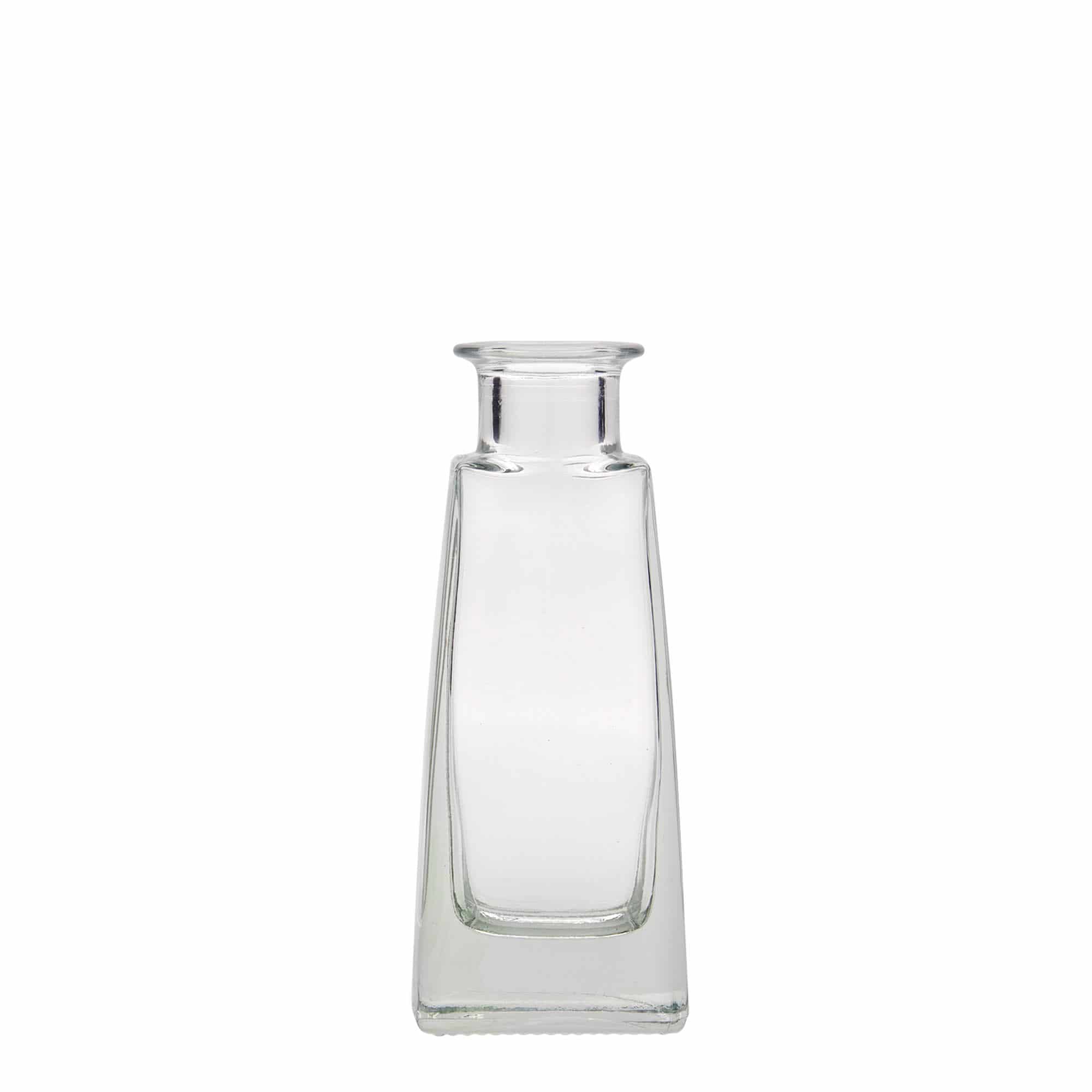 Skleněná lahev 100 ml 'Timmy', hranatá, uzávěr: korek