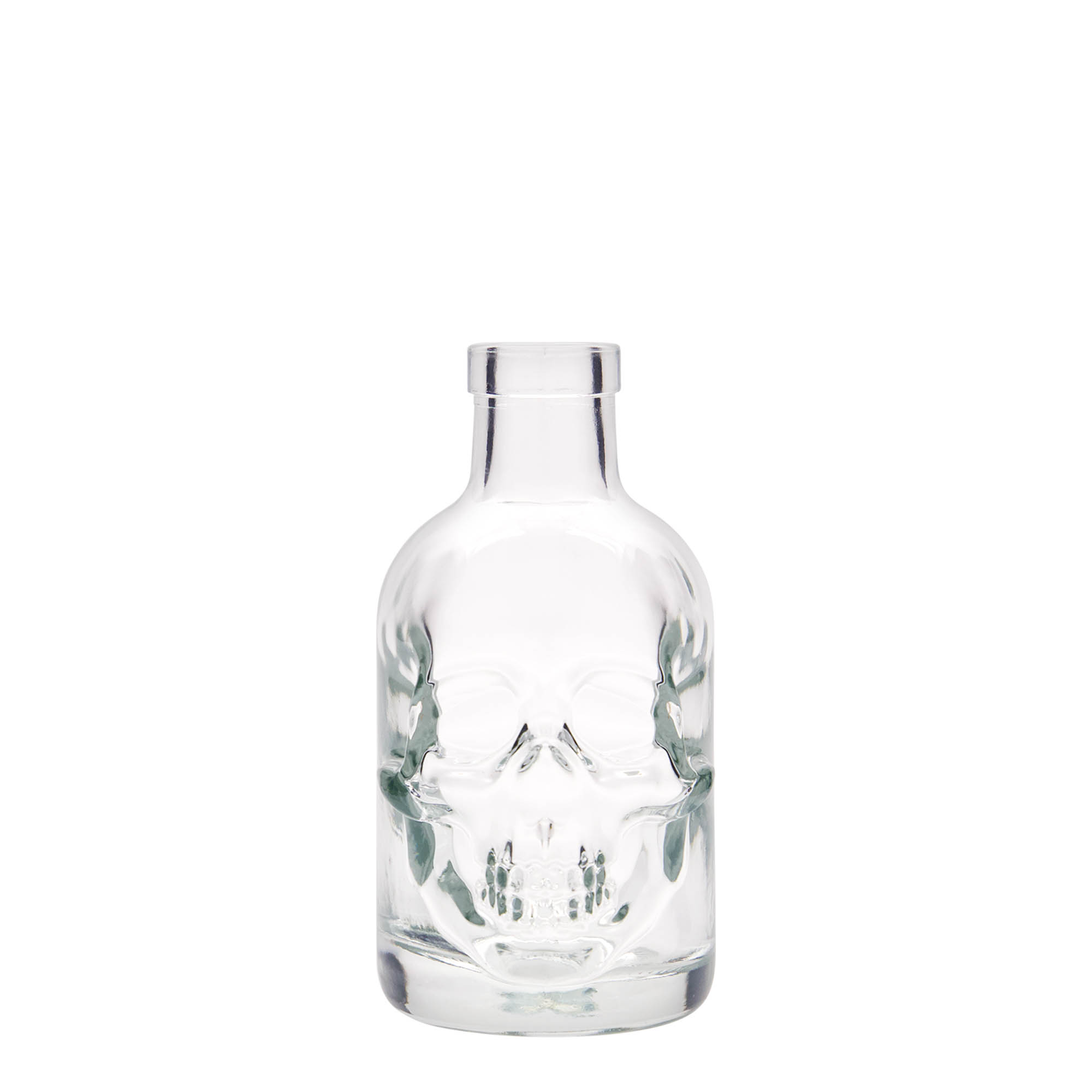 200 ml skleněná láhev 'Lebka', hrdlo: korek 200 ml skleněná láhev 'Lebka', hrdlo: korek