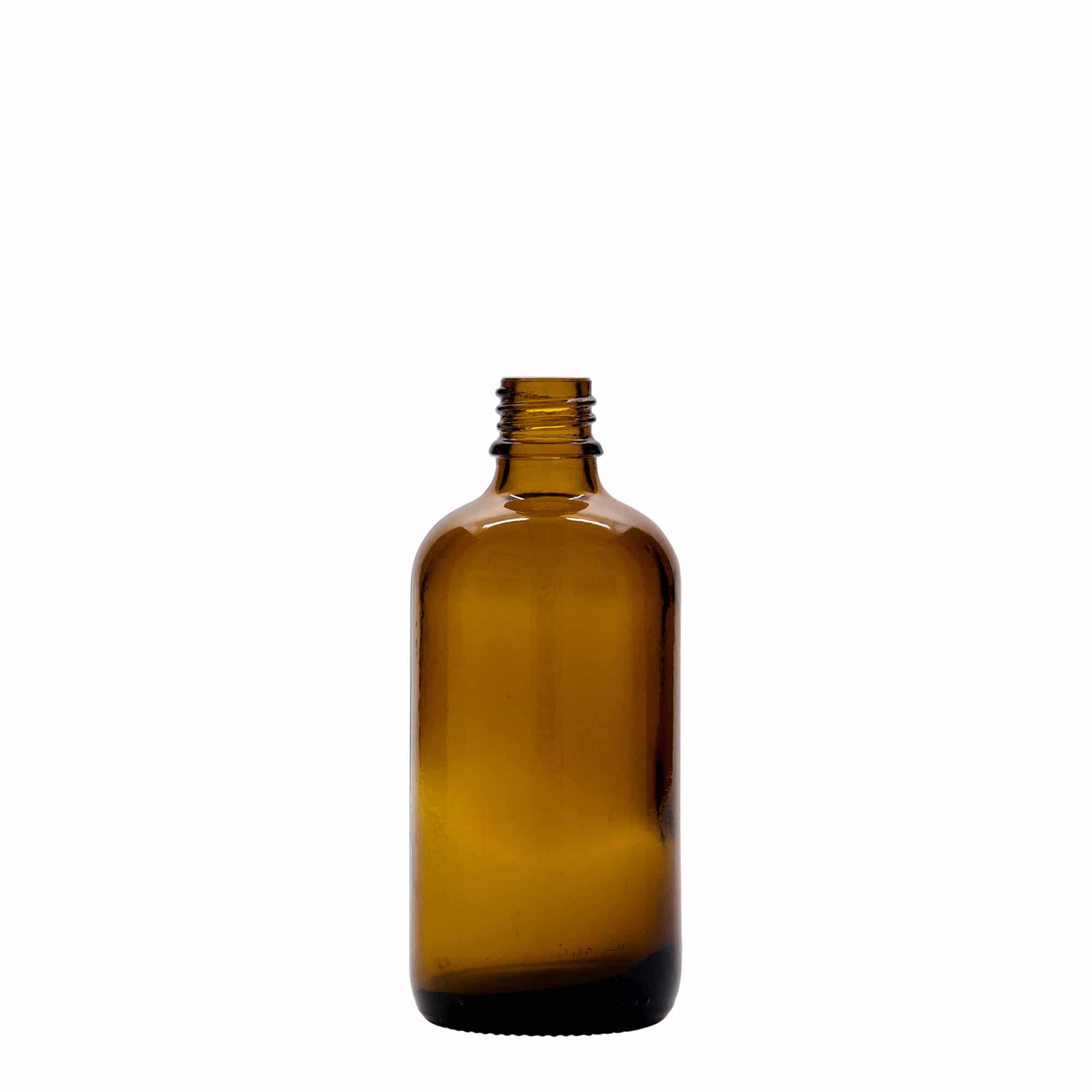 Lahvička na léky s rozprašovačem 100 ml, sklo, hnědá, ústí: DIN 18
