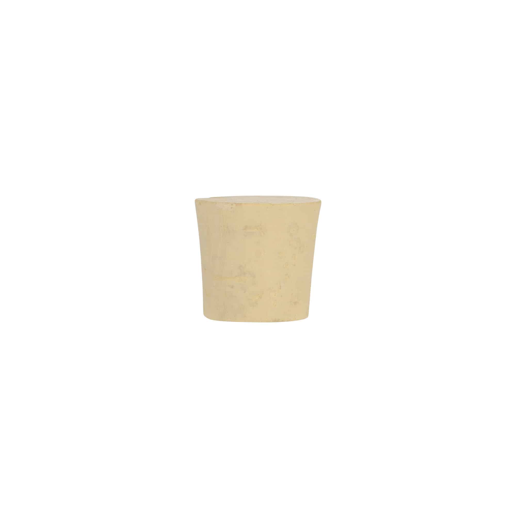Špičatý korek 24-28 x 27, přírodní korek, bělený, pro hrdlo: korek