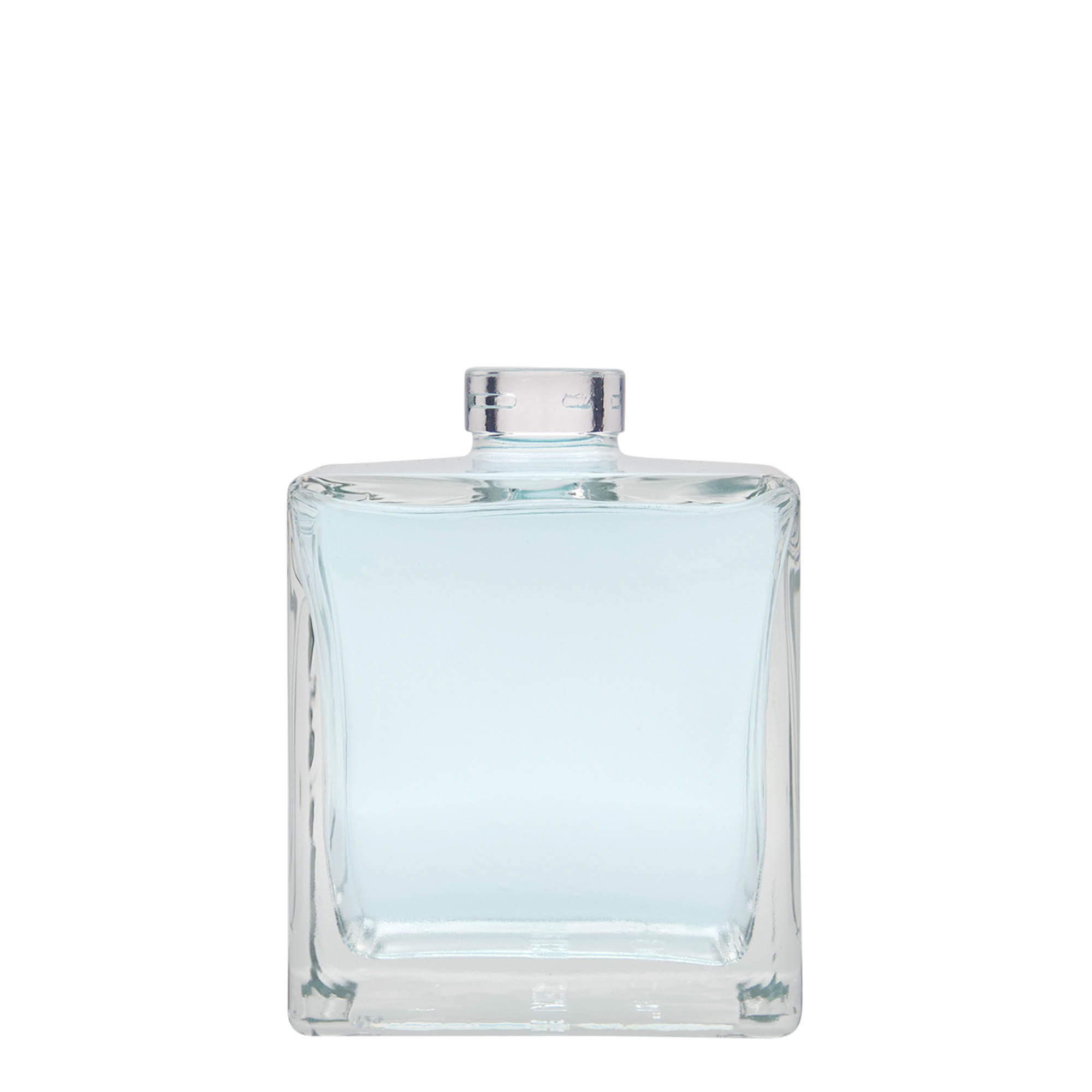 500 ml skleněná láhev 'Cube', čtvercová, hrdlo: korek