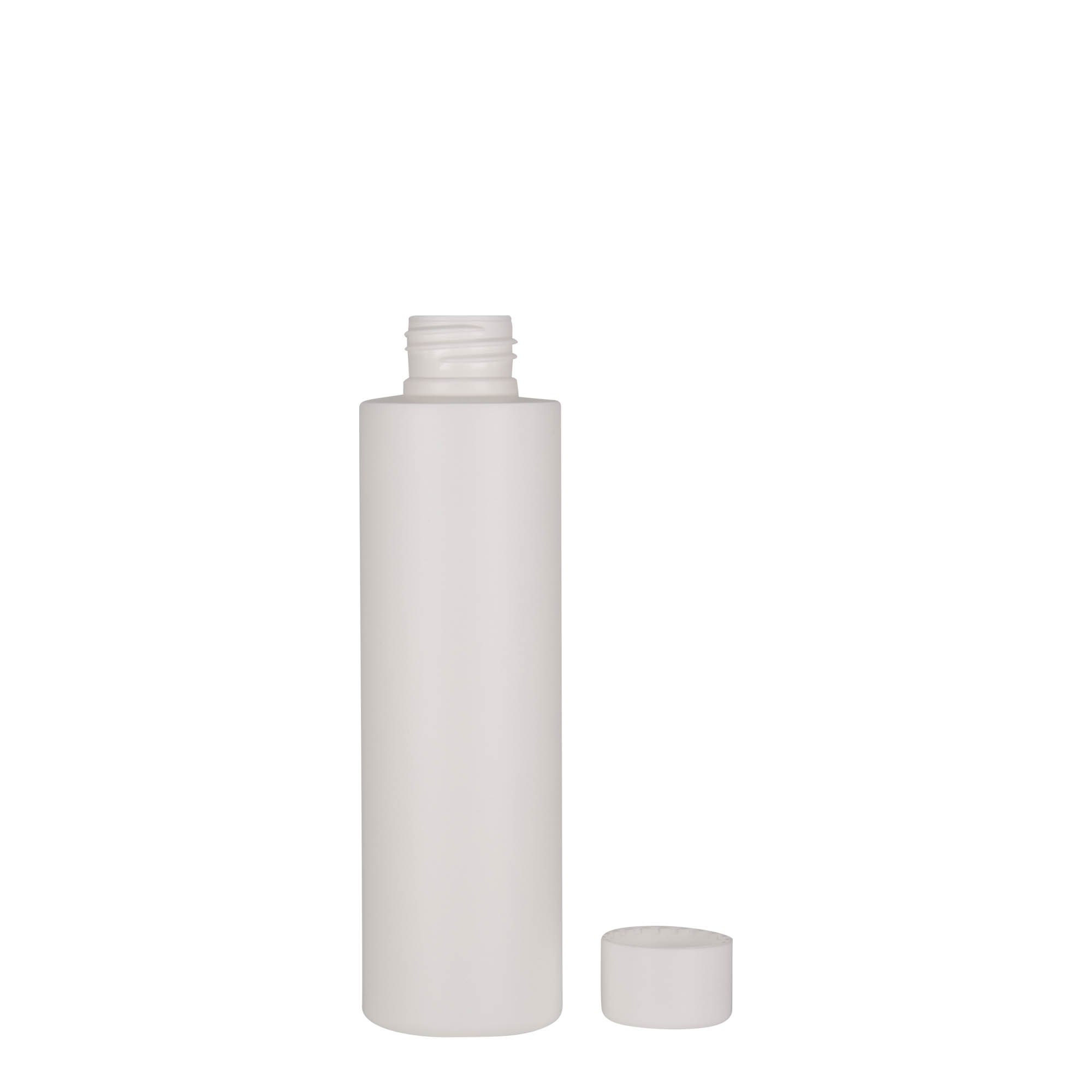 150 ml plastová láhev 'Pipe', HDPE, bílá, hrdlo: 24/410