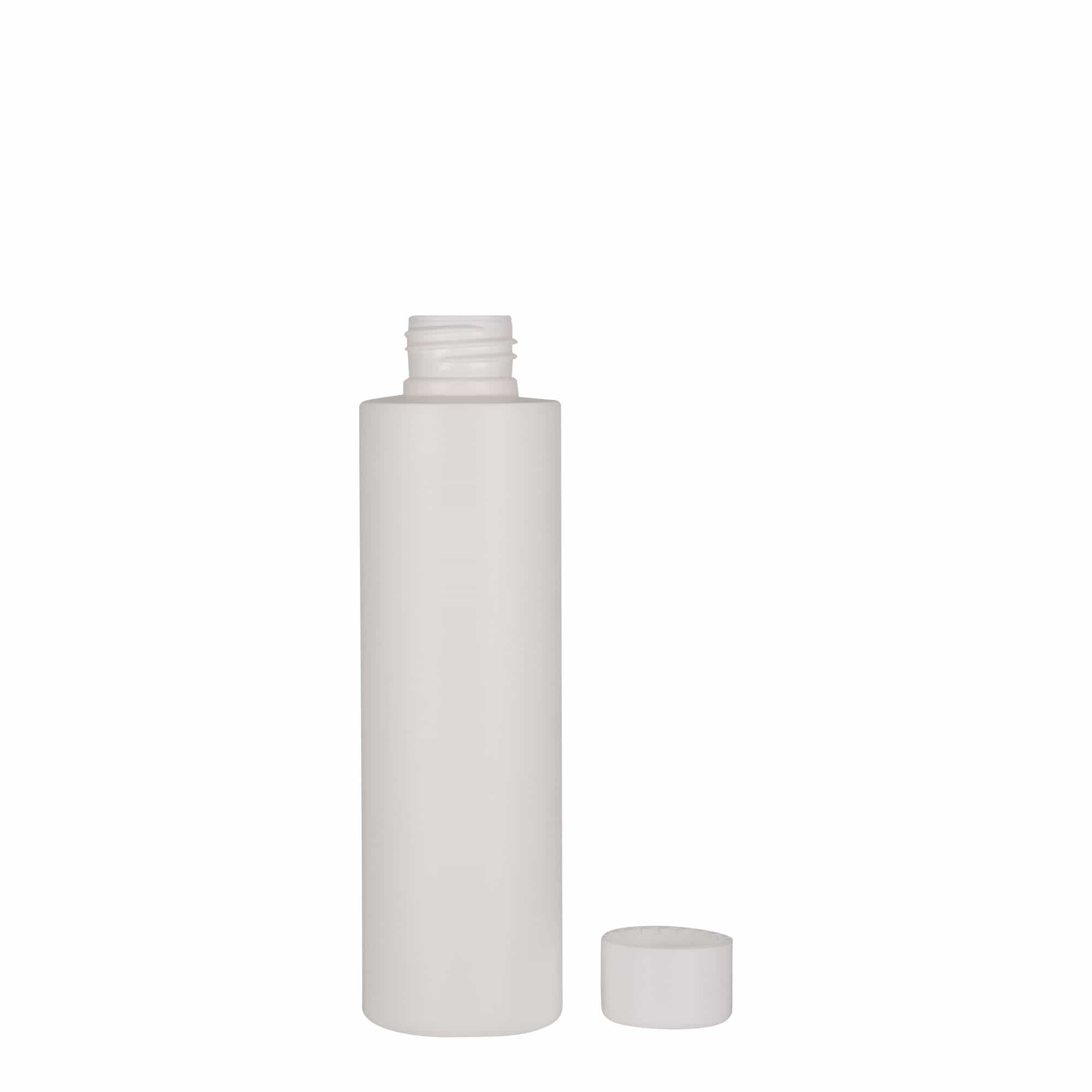 150 ml plastová láhev „Pipe“, HDPE, bílá, hrdlo: 24/410