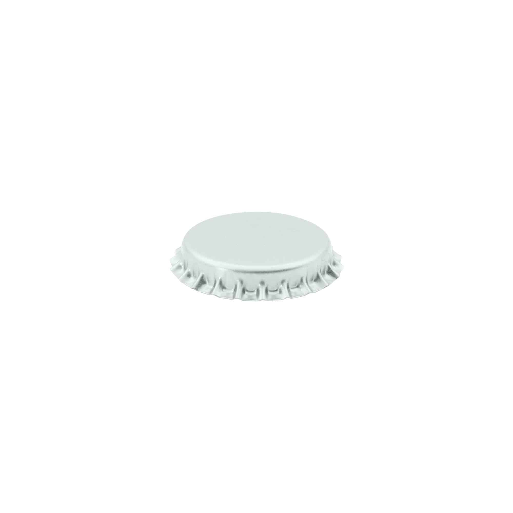 Korunkové uzávěry 29 mm, kov, stříbrné