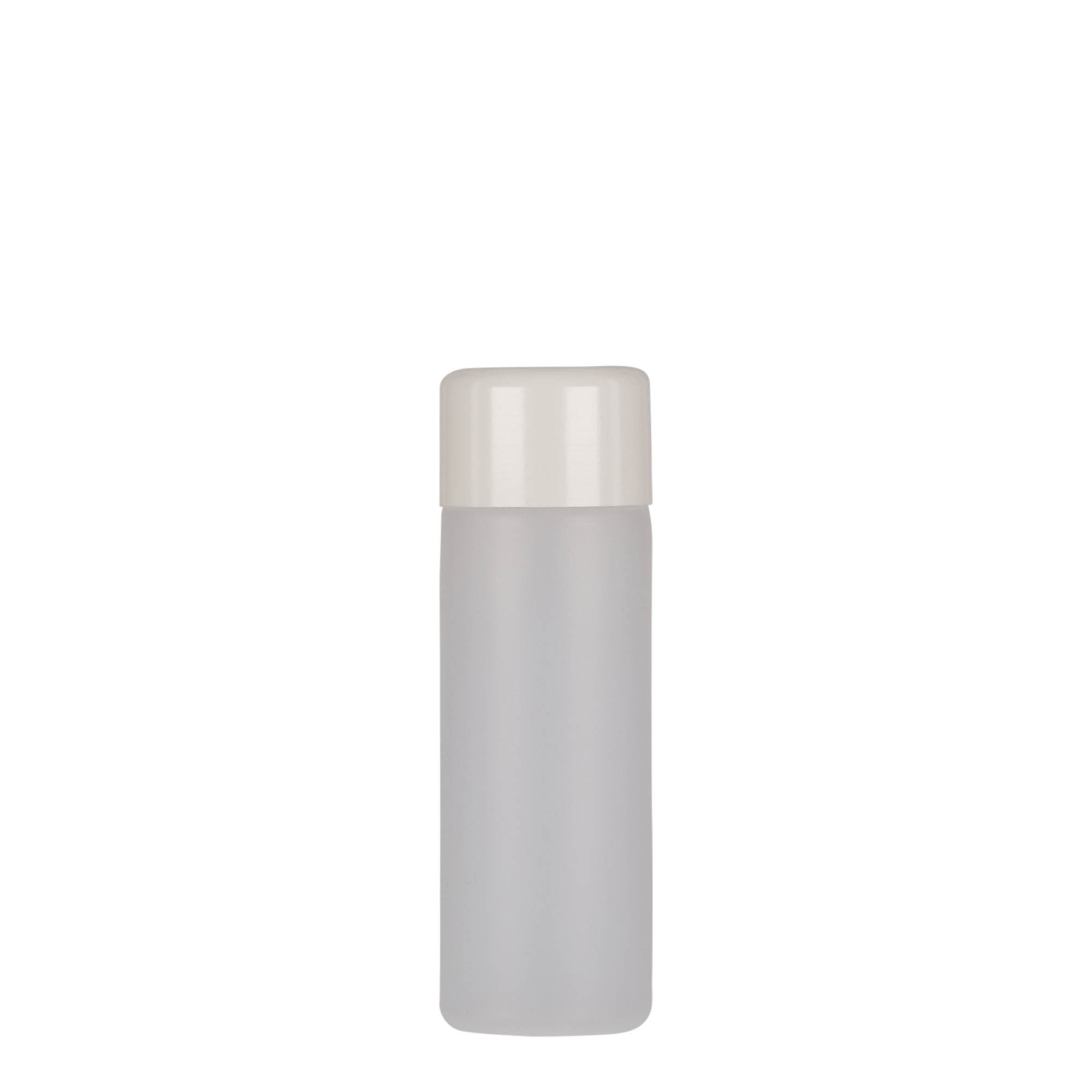 50 ml kulatá lahvička, PE plast, přírodní, hrdlo: šroubovací uzávěr 50 ml kulatá lahvička, PE plast, přírodní, hrdlo: šroubovací uzávěr