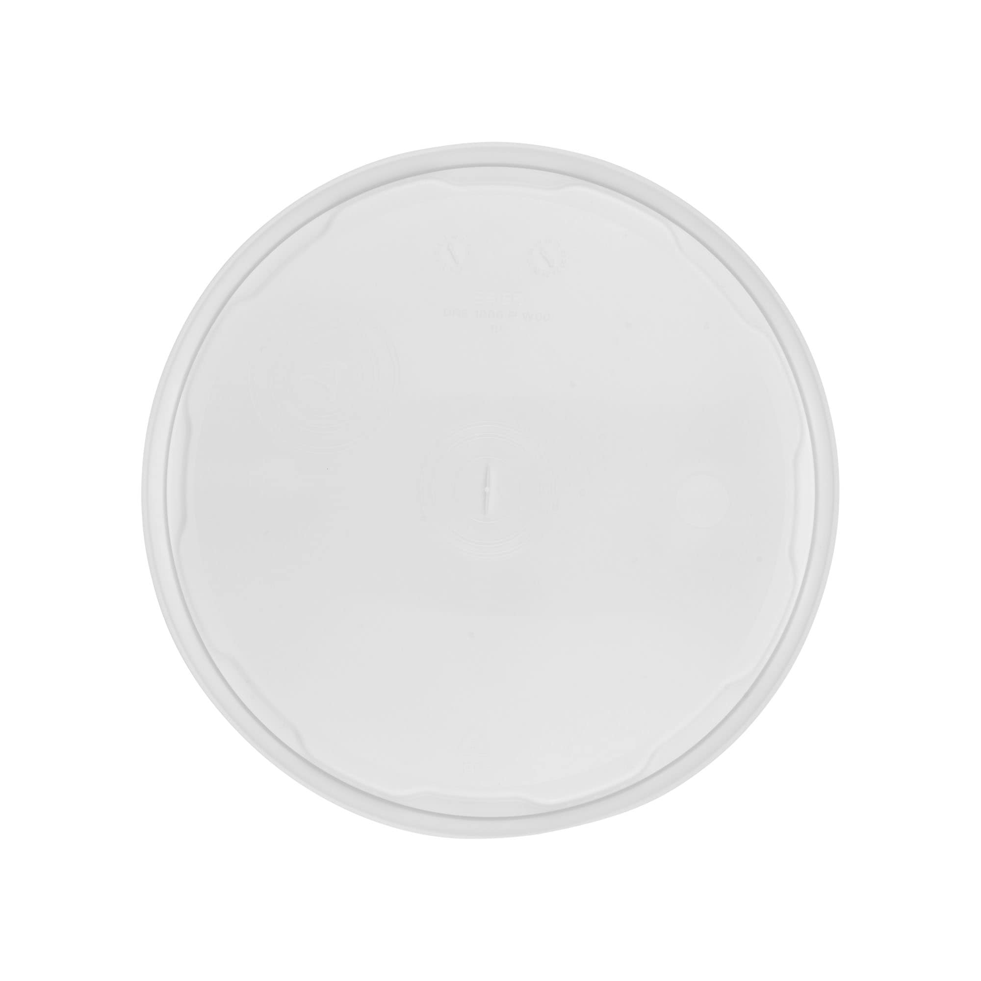 Víko na kyblík 10 l, plast PP, bílý