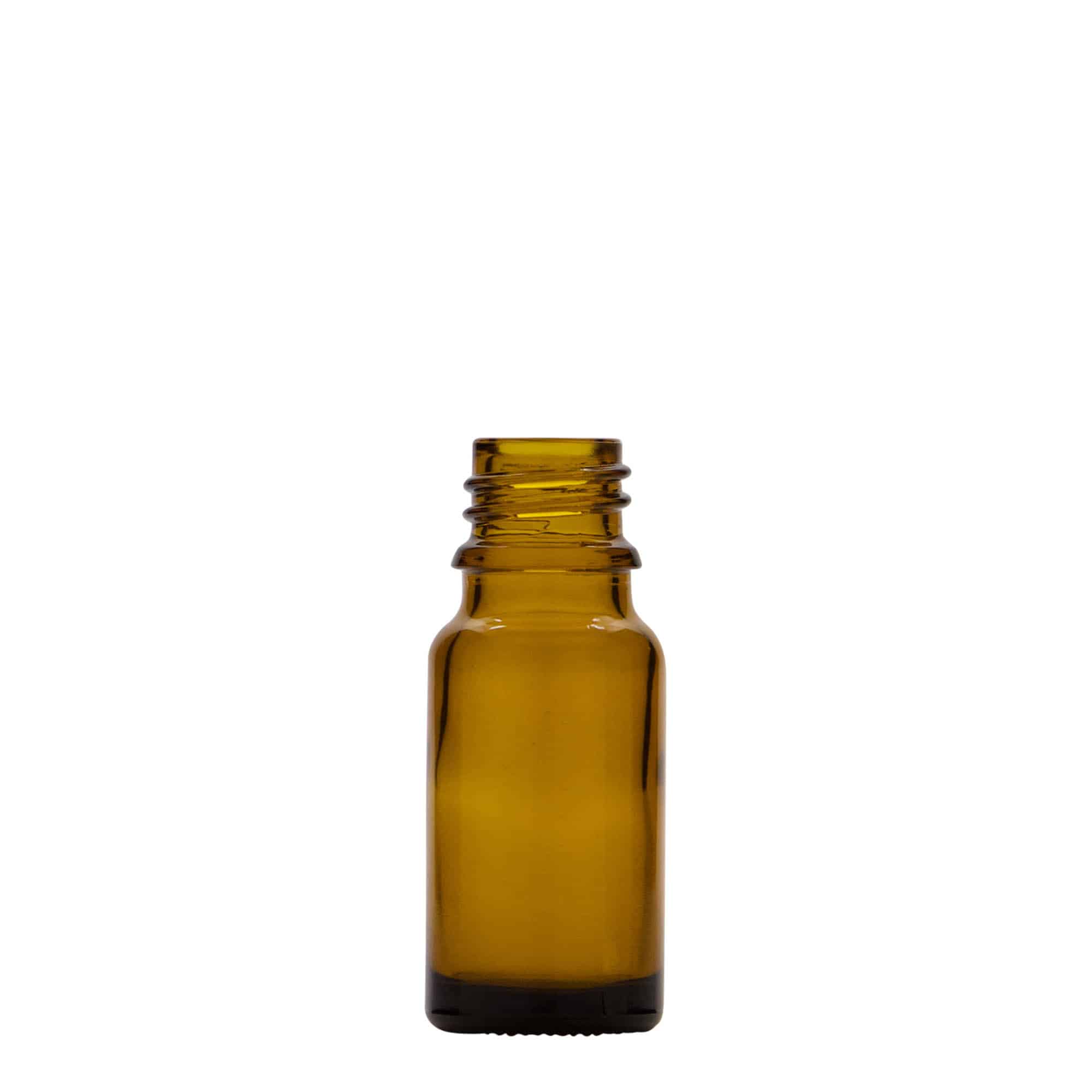 10 ml lékovka s dávkovačem na lotion, sklo, hnědá, hrdlo: DIN 18