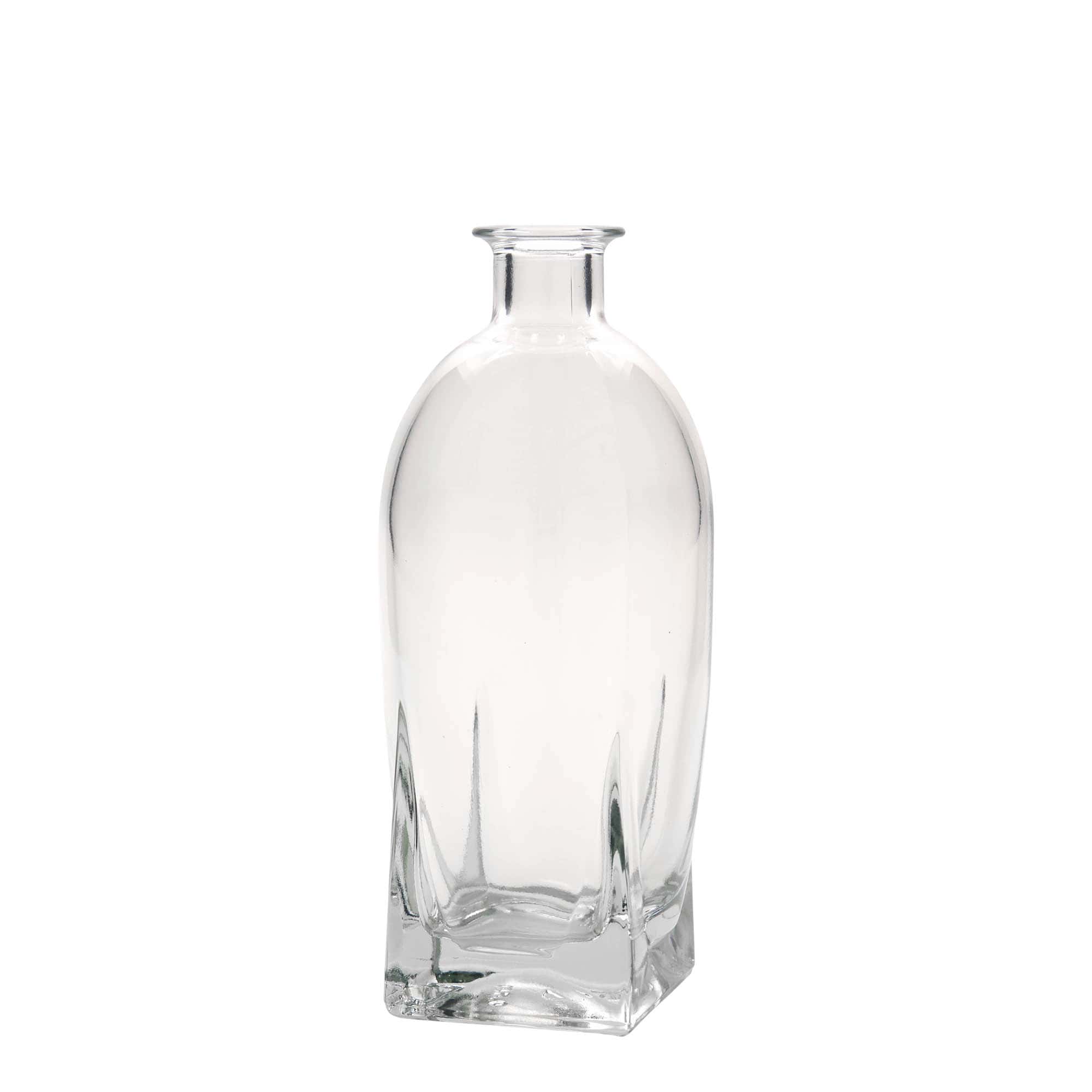 500 ml skleněná láhev 'Zino', čtvercová, hrdlo: korek 500 ml skleněná láhev 'Zino', čtvercová, hrdlo: korek