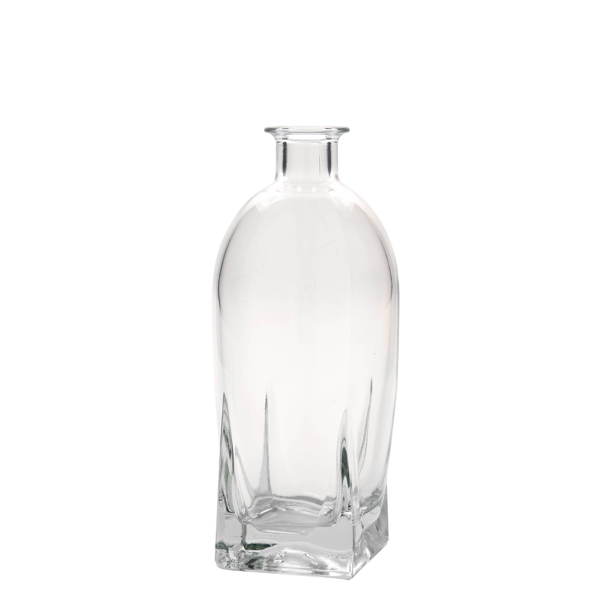500 ml skleněná láhev 'Zino', čtvercová, hrdlo: korek 500 ml skleněná láhev 'Zino', čtvercová, hrdlo: korek