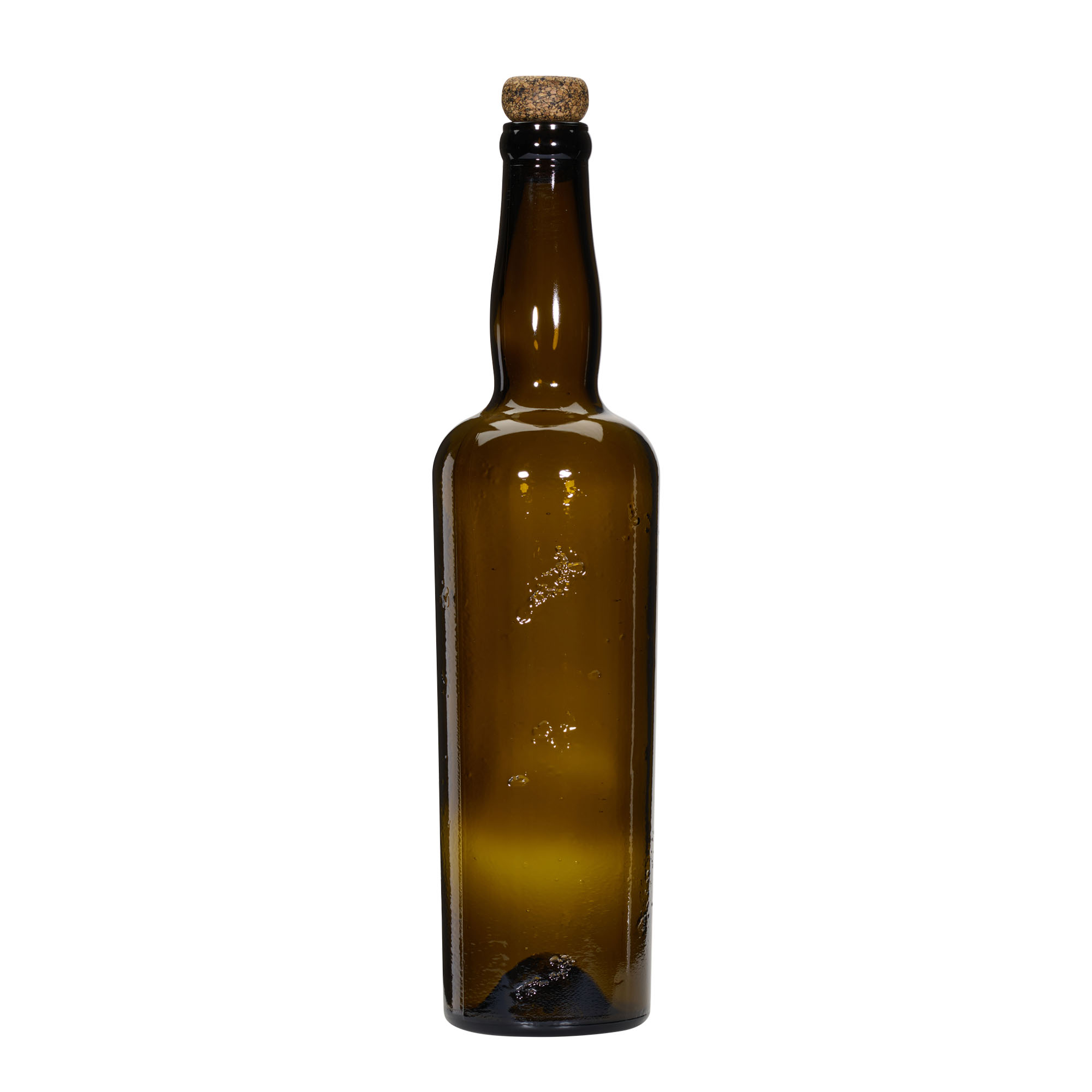 750 ml divoce vyráběná skleněná láhev 'Siroco', hnědá, hrdlo: korek 750 ml divoce vyráběná skleněná láhev 'Siroco', hnědá, hrdlo: korek