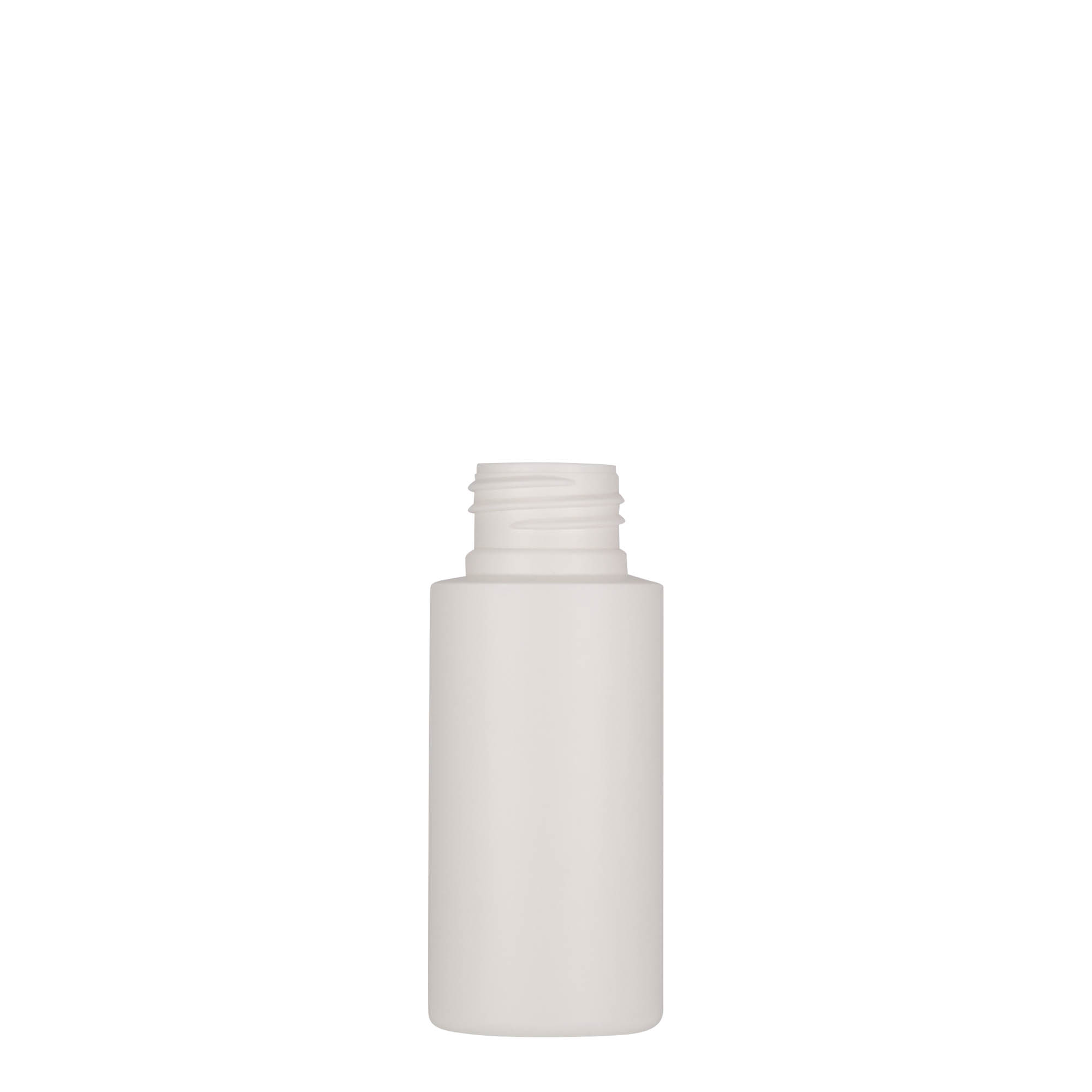 50 ml plastová lahvička „Pipe“, HDPE, bílá, hrdlo: 24/410