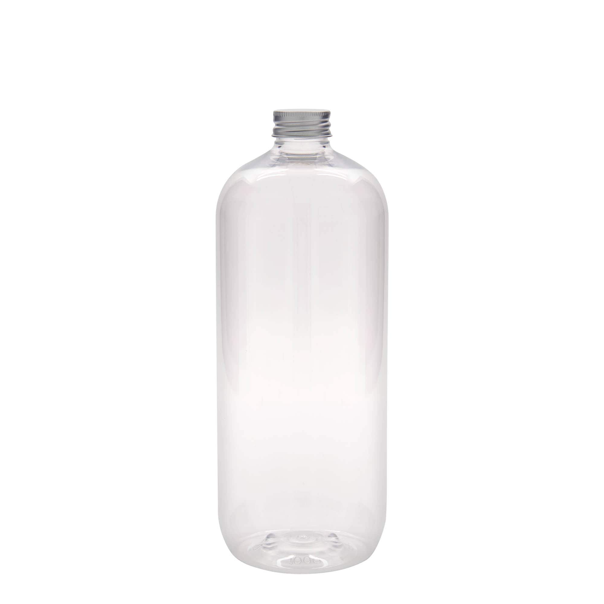 1.000 ml PET láhev „Boston“, plast, hrdlo: 28/410