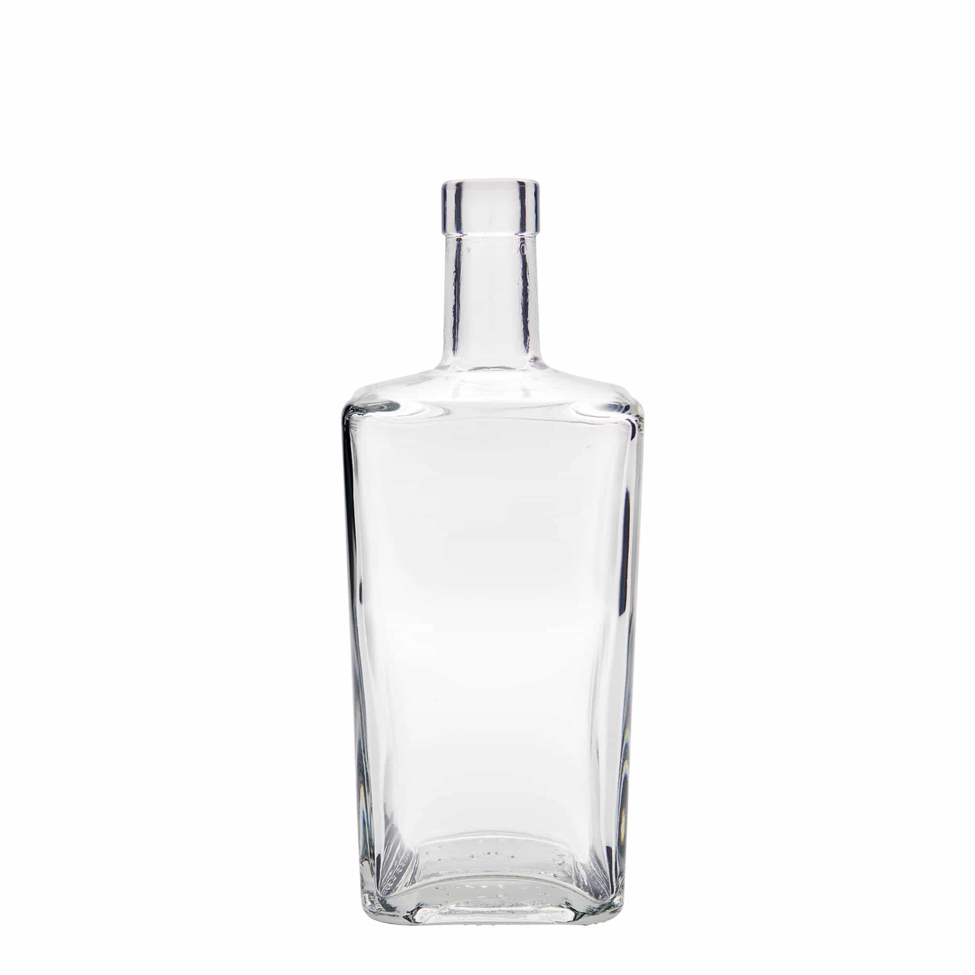 700 ml skleněná láhev 'Noel', čtvercová, hrdlo: korek