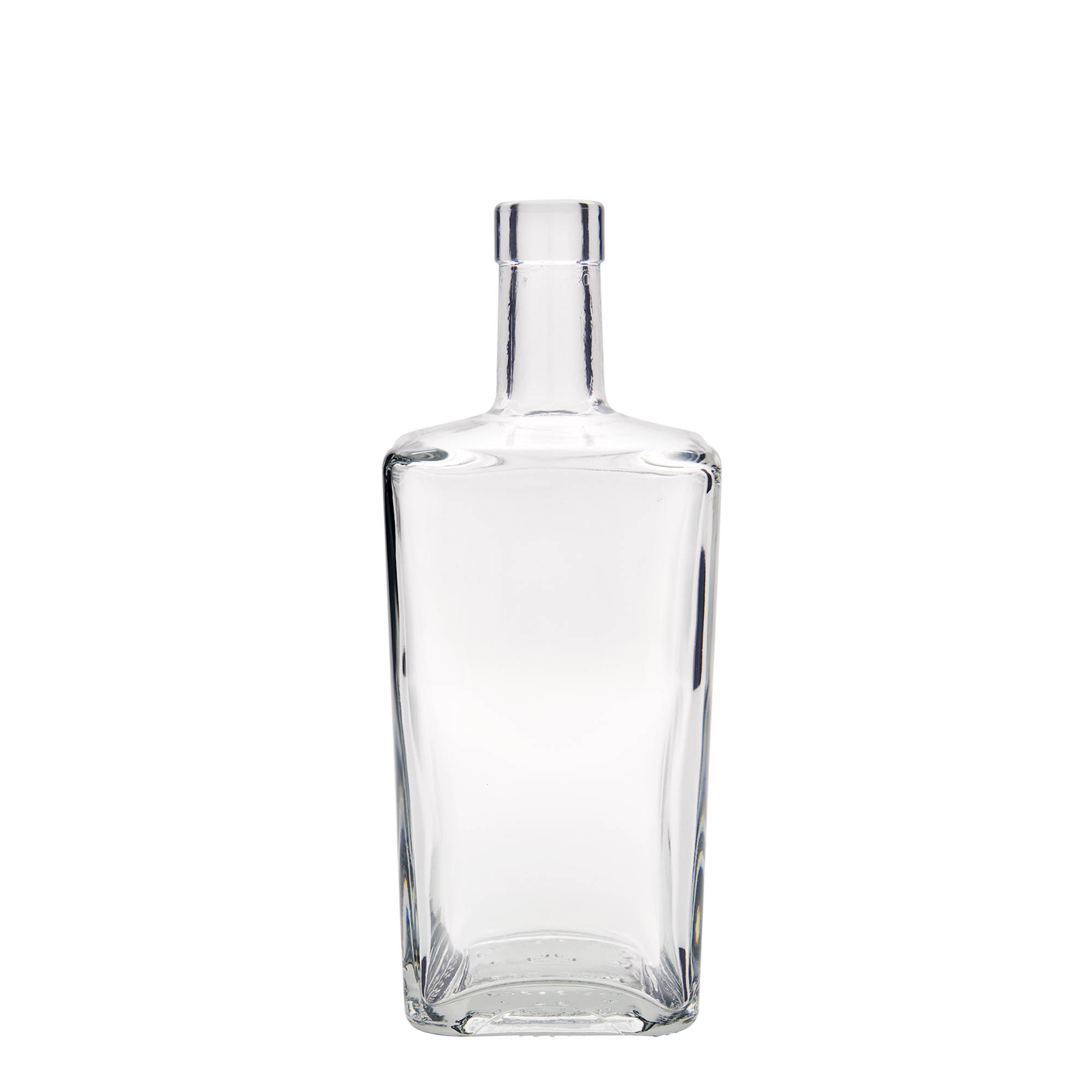 700 ml skleněná láhev „Noel“, čtvercová, hrdlo: korek