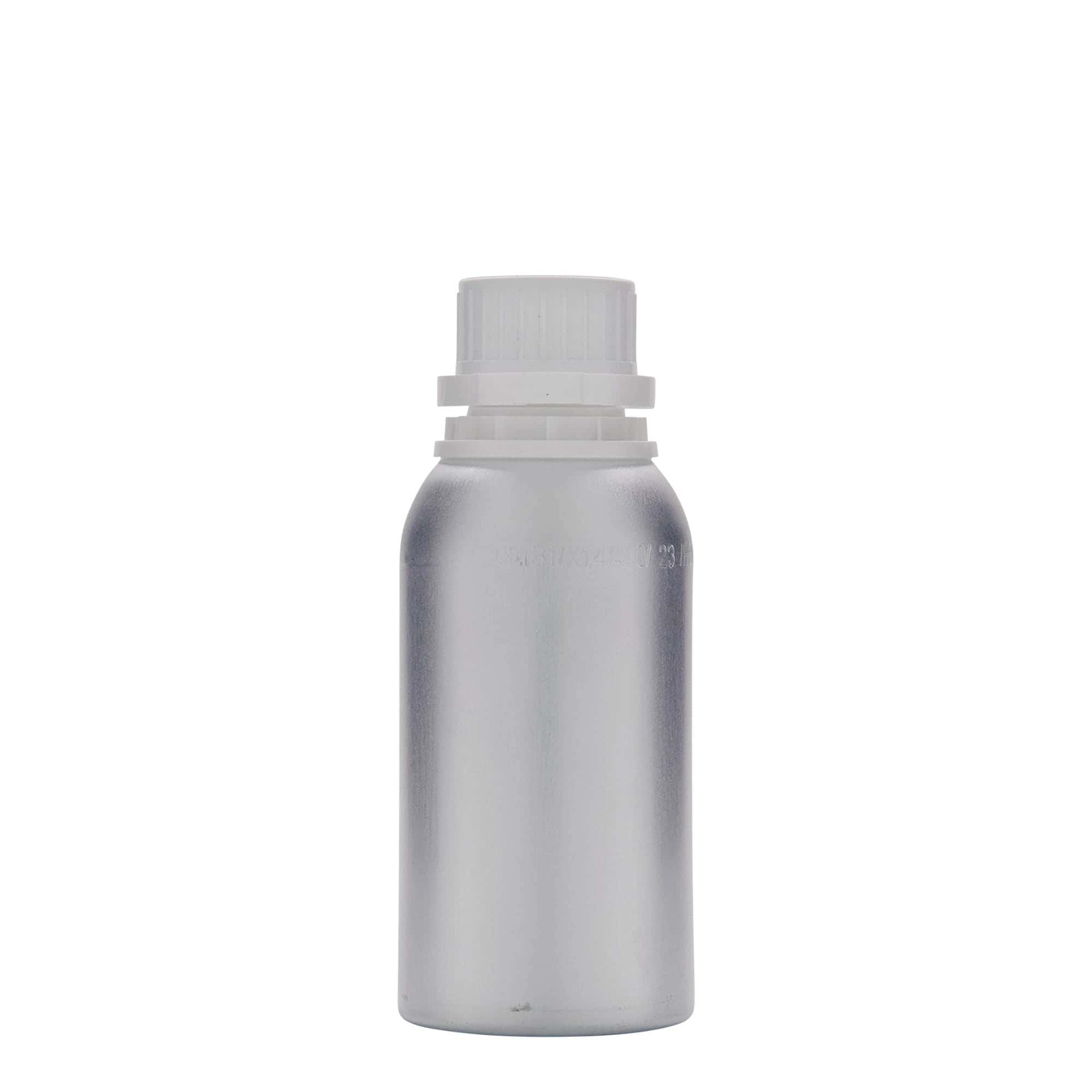 275 ml hliníková láhev, kov, stříbrná, hrdlo: DIN 32