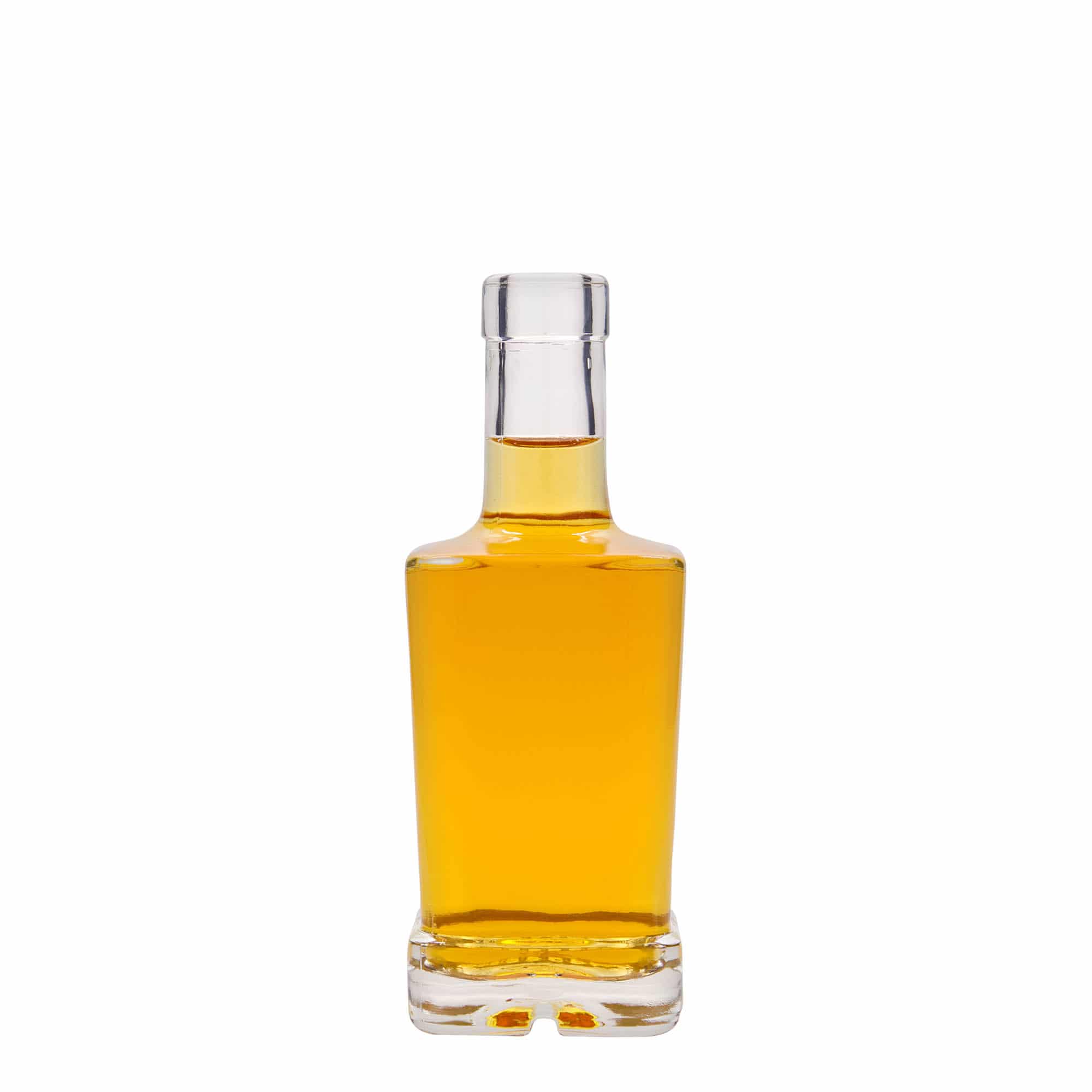 250 ml skleněná láhev 'Rene', čtvercová, hrdlo: korek