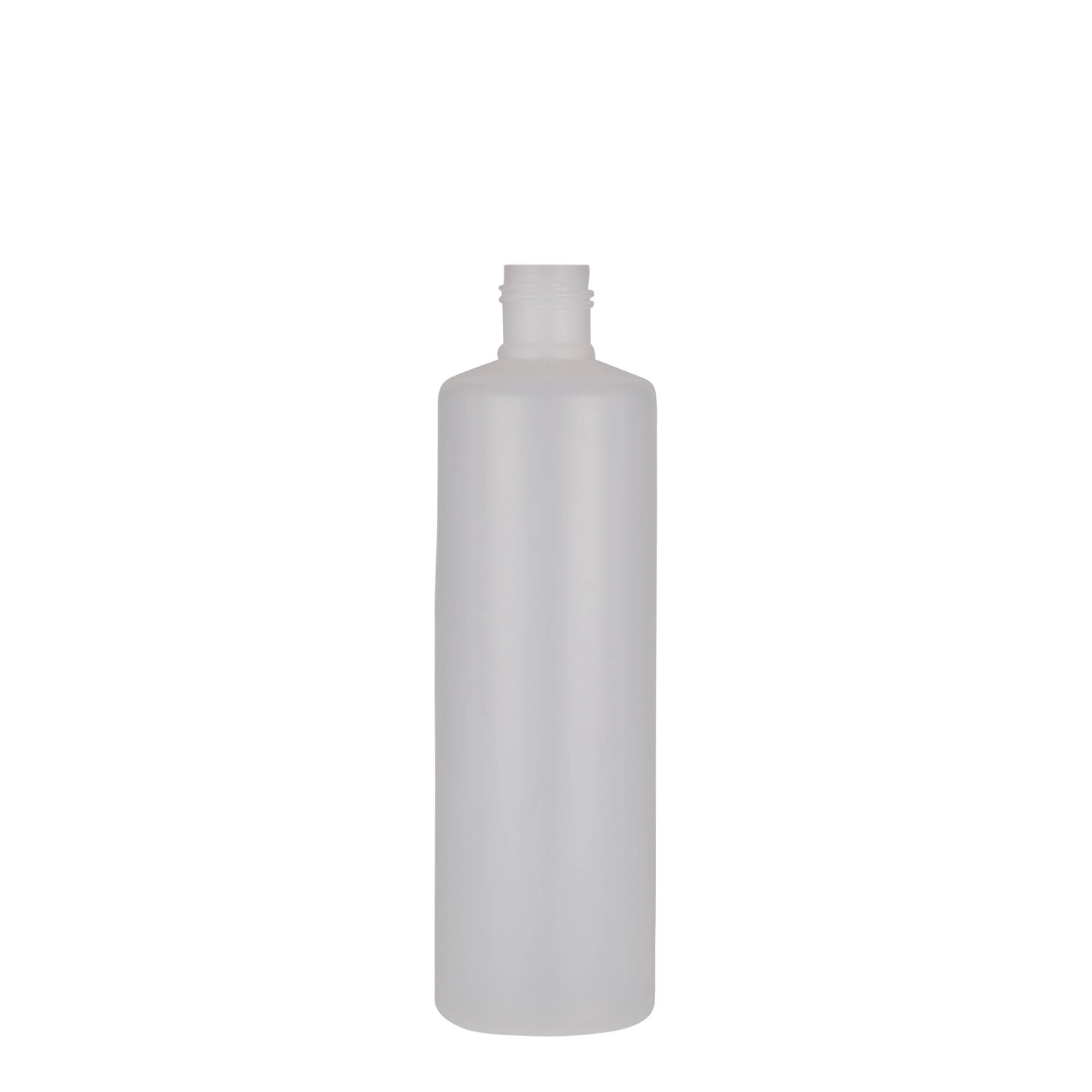 250 ml kulatá láhev, PE plast, přírodní, hrdlo: šroubovací uzávěr 250 ml kulatá láhev, PE plast, přírodní, hrdlo: šroubovací uzávěr