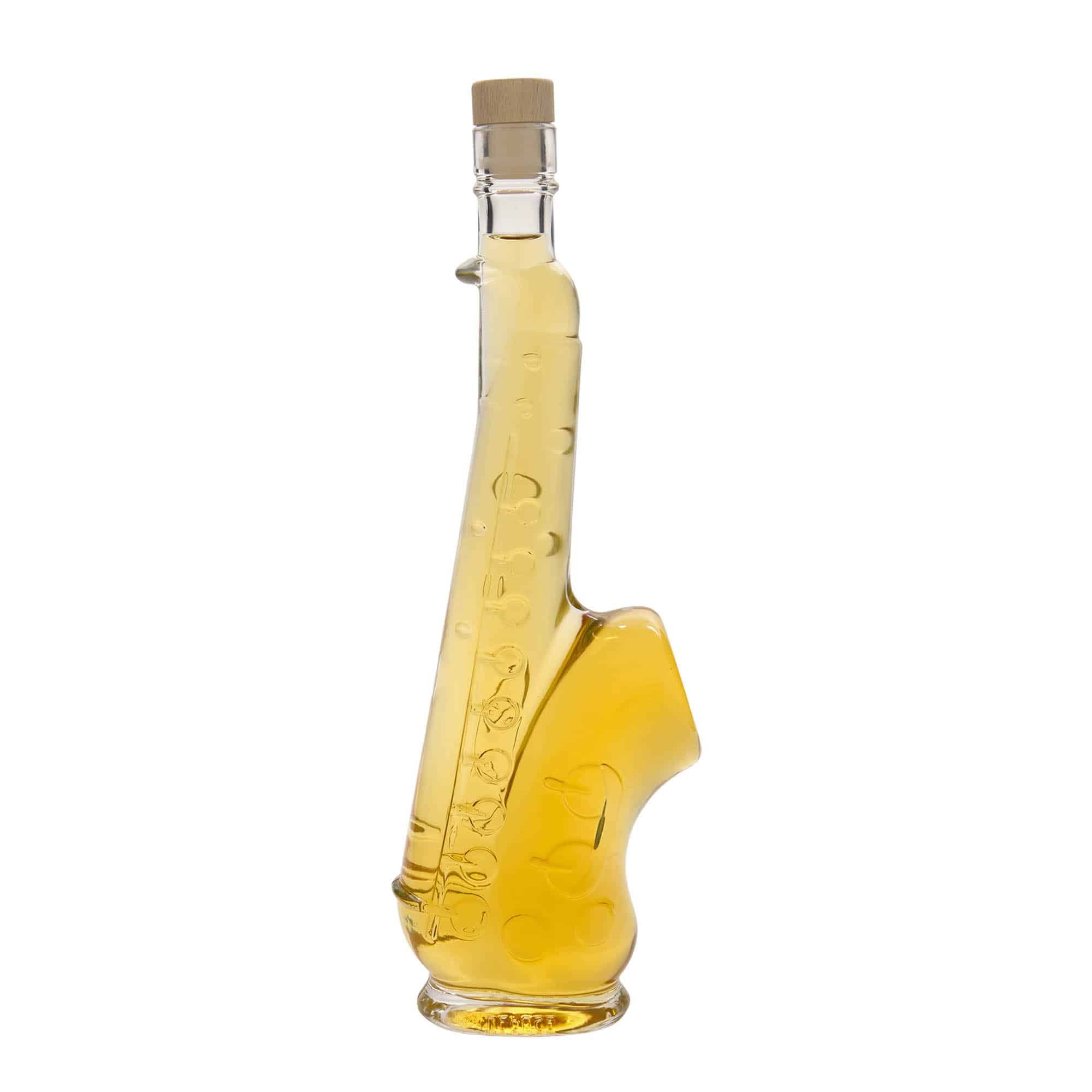 Skleněná lahev 500 ml 'Saxofon', uzávěr: korek