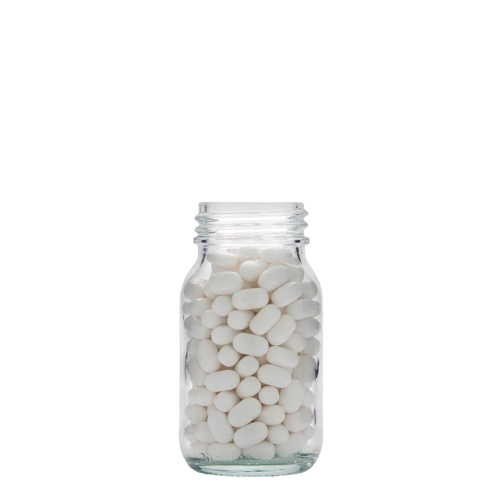 Sklenice s širokým hrdlem 100 ml, uzávěr: DIN 40