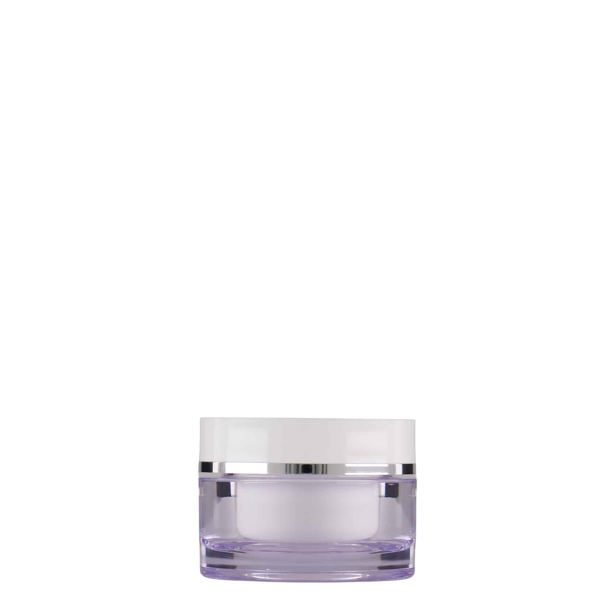 Kelímek 10 ml, plast SAN, bílý, uzávěr: šroubovací uzávěr