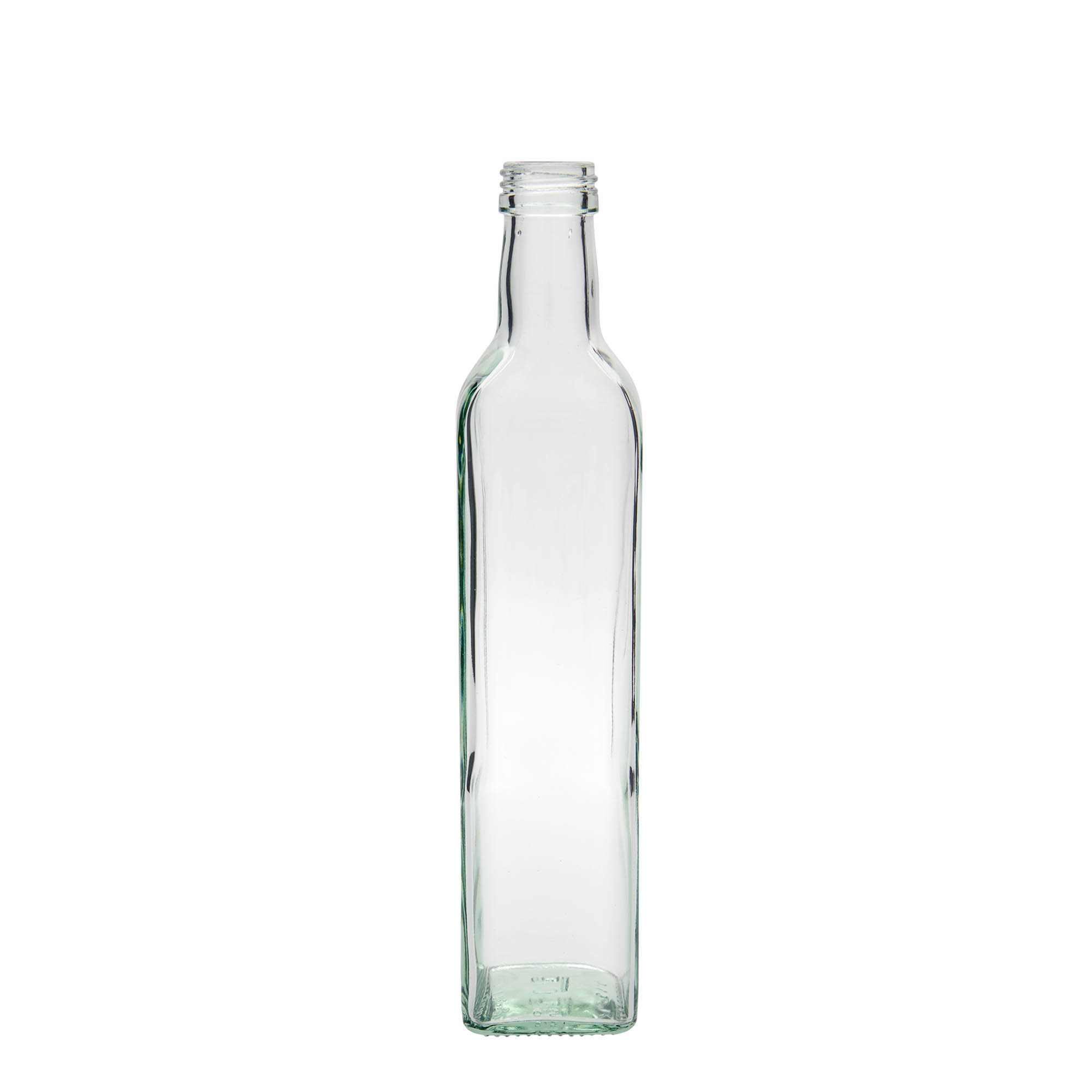 500 ml skleněná láhev 'Marasca', čtvercová, hrdlo: PP 31,5
