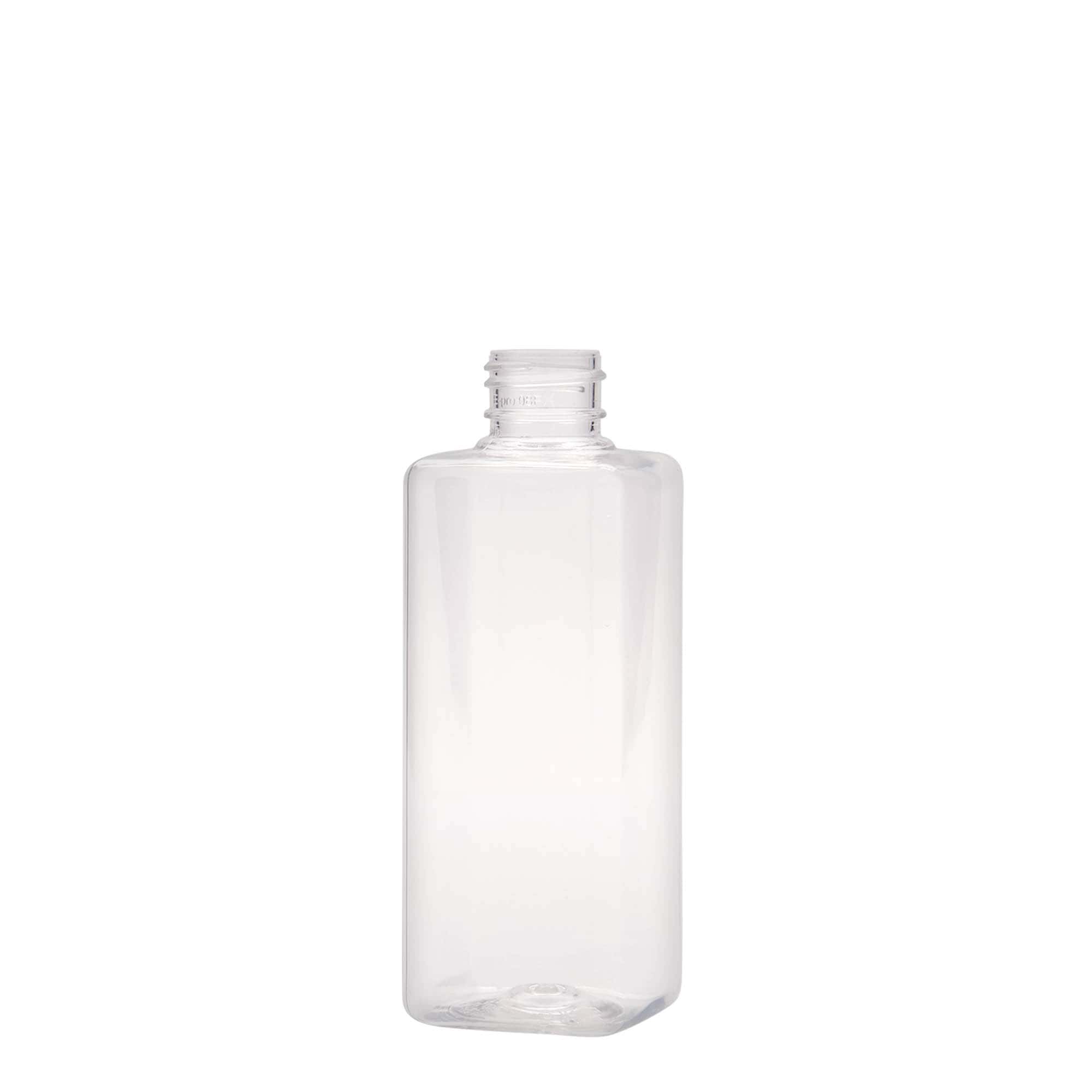 200 ml PET láhev 'Karl', čtvercová, plast, hrdlo: 24/410 200 ml PET láhev 'Karl', čtvercová, plast, hrdlo: 24/410