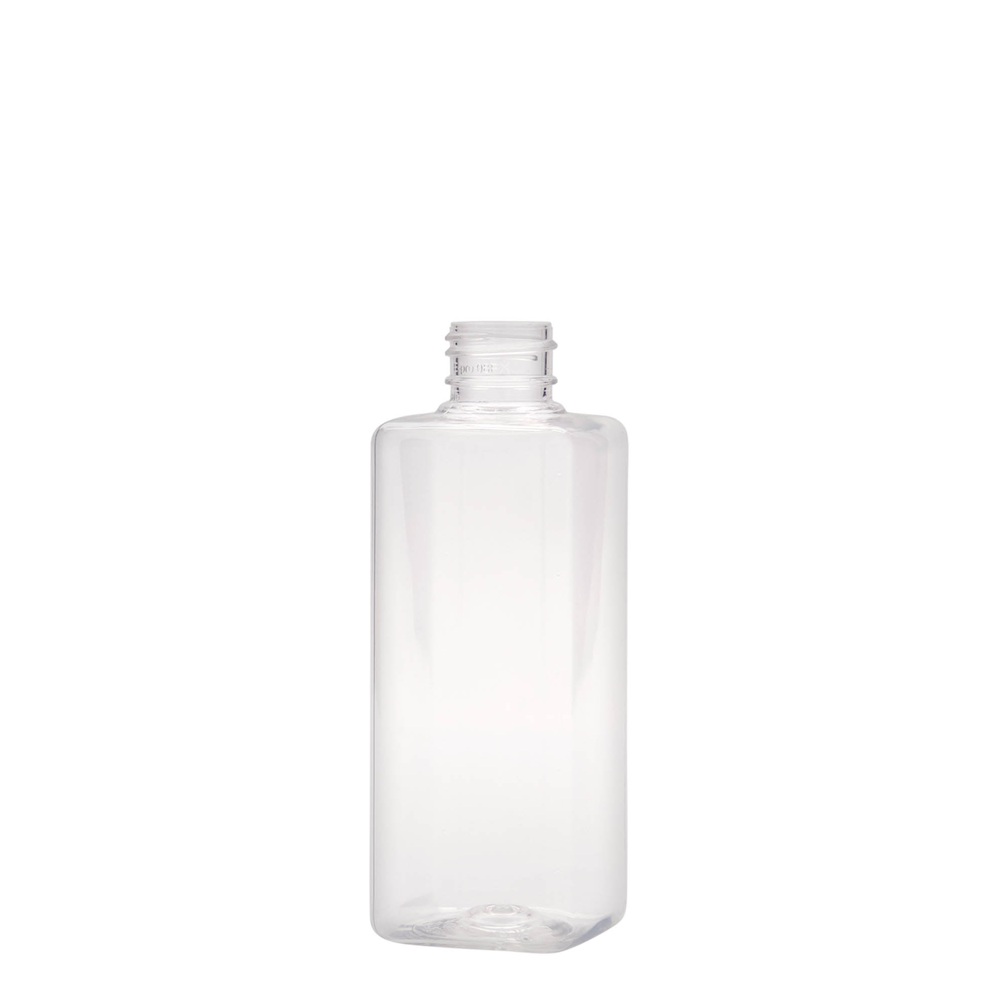 200 ml PET láhev 'Karl', čtvercová, plast, hrdlo: 24/410