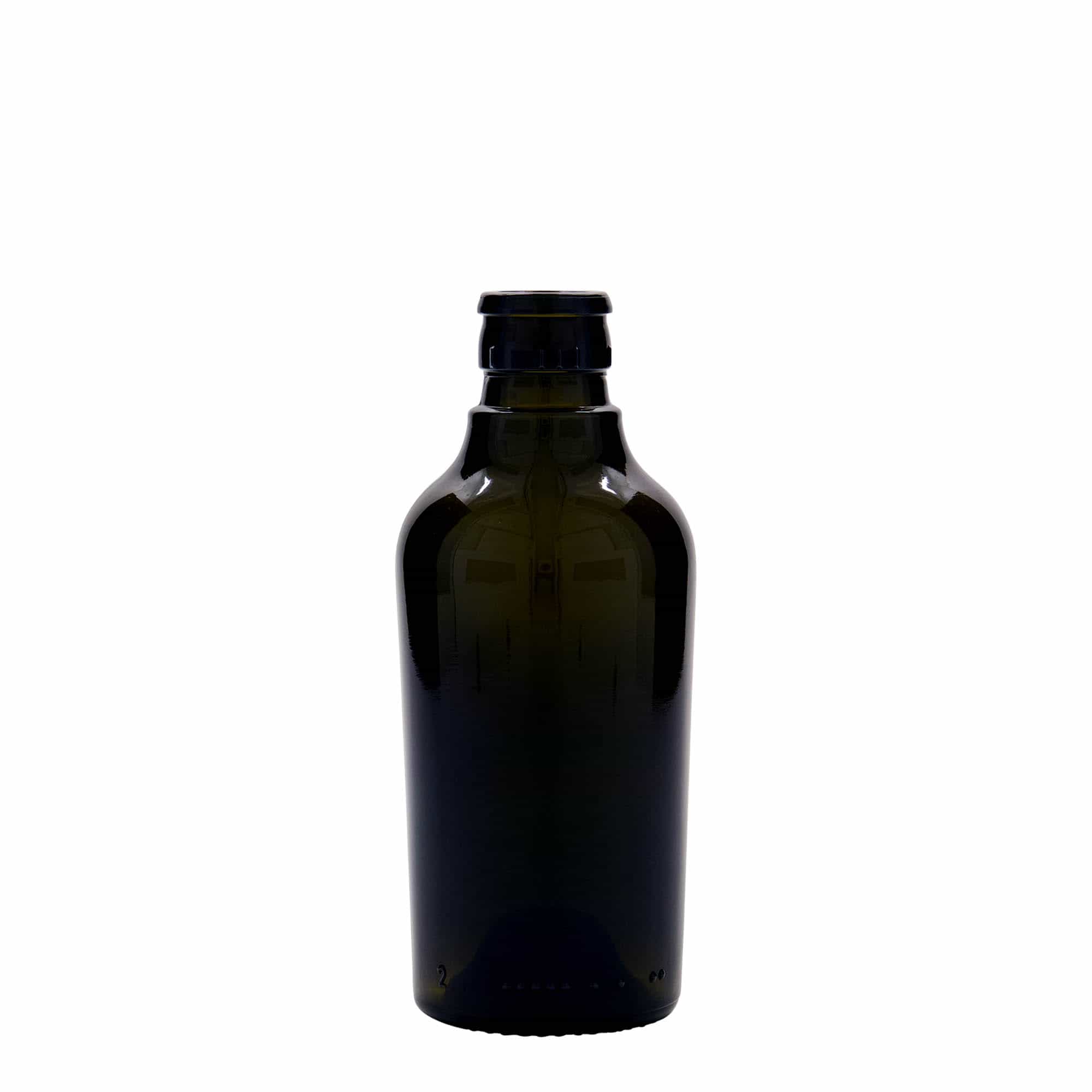 Lahev na ocet/olej 250 ml 'Oleum', sklo, starožitná zelená, ústí: DOP Lahev na ocet/olej 250 ml 'Oleum', sklo, starožitná zelená, ústí: DOP