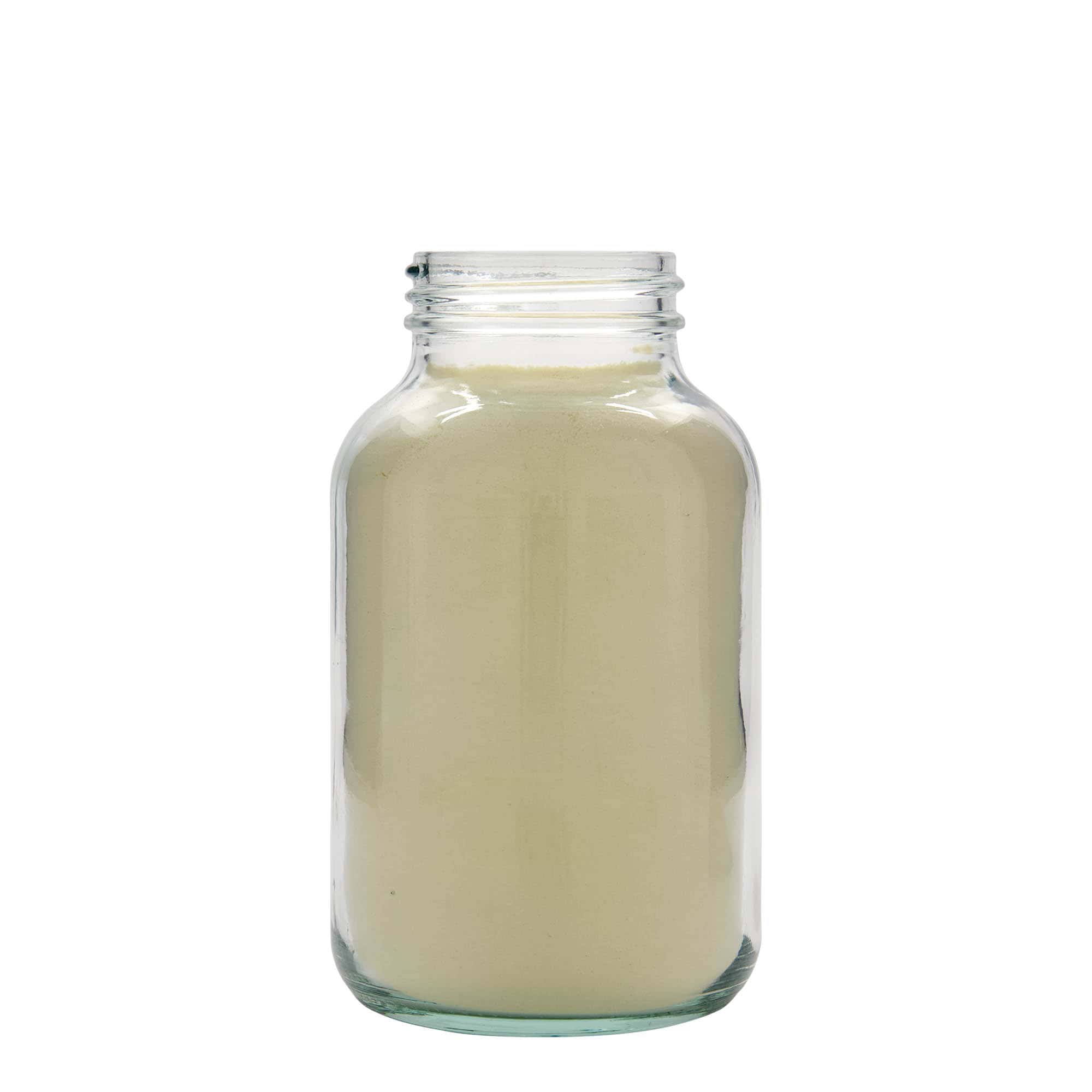 Sklenice s širokým hrdlem 1000 ml, uzávěr: DIN 68