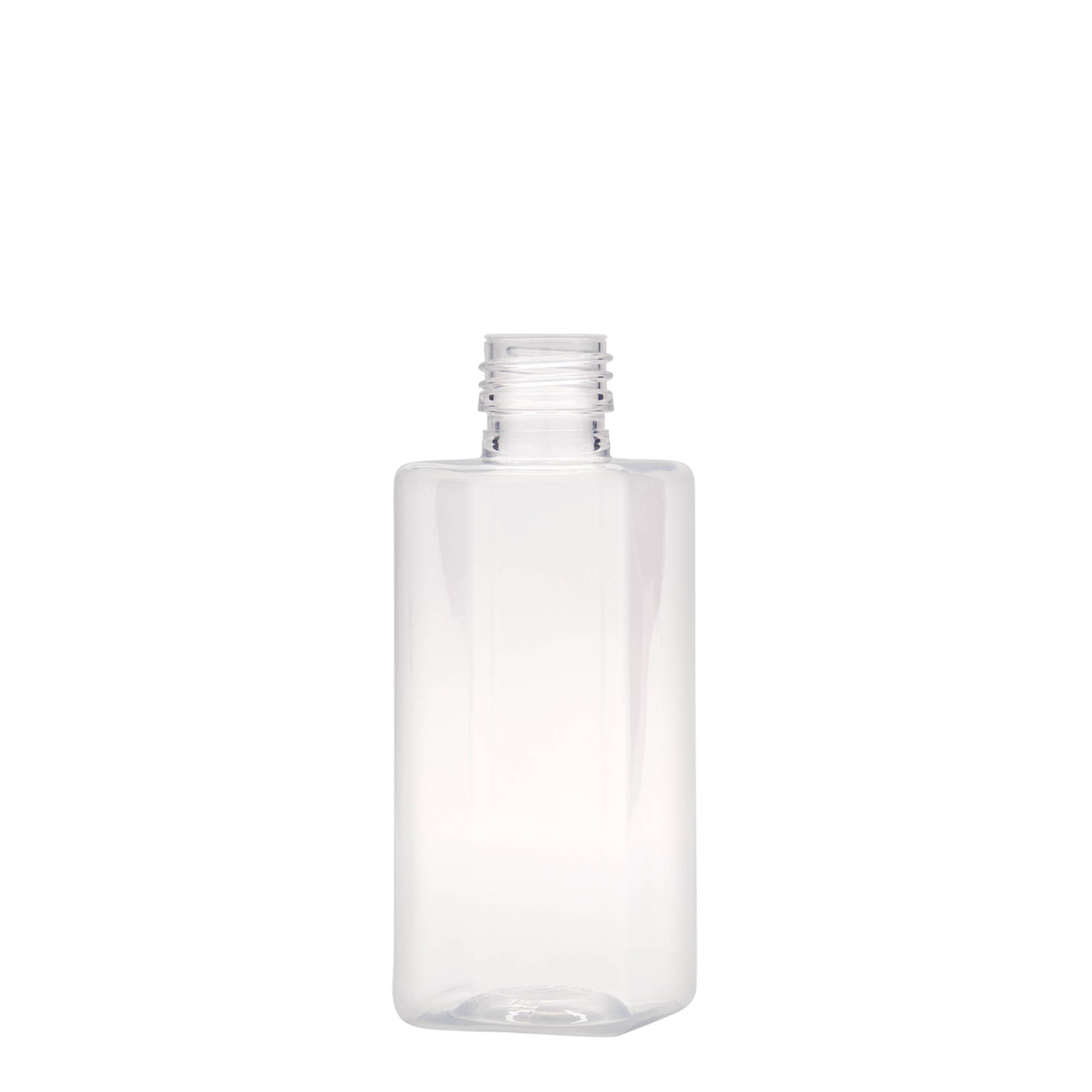 250 ml PET láhev 'Karl', čtvercová, plast, hrdlo: PP 28