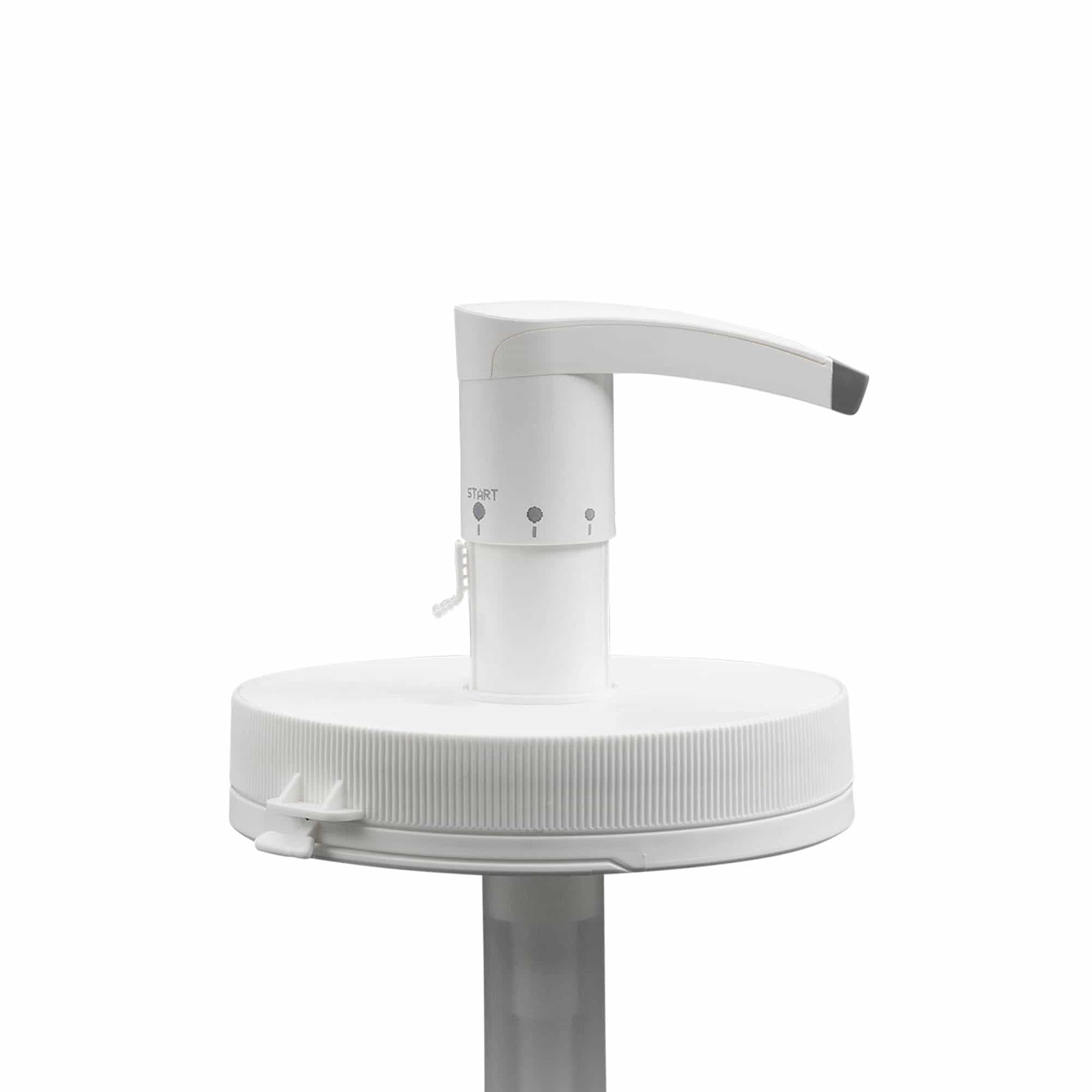 Dávkovací pumpa pro 1 240 ml „Securibox“, PE plast, bílá, pro hrdlo: šroubovací uzávěr