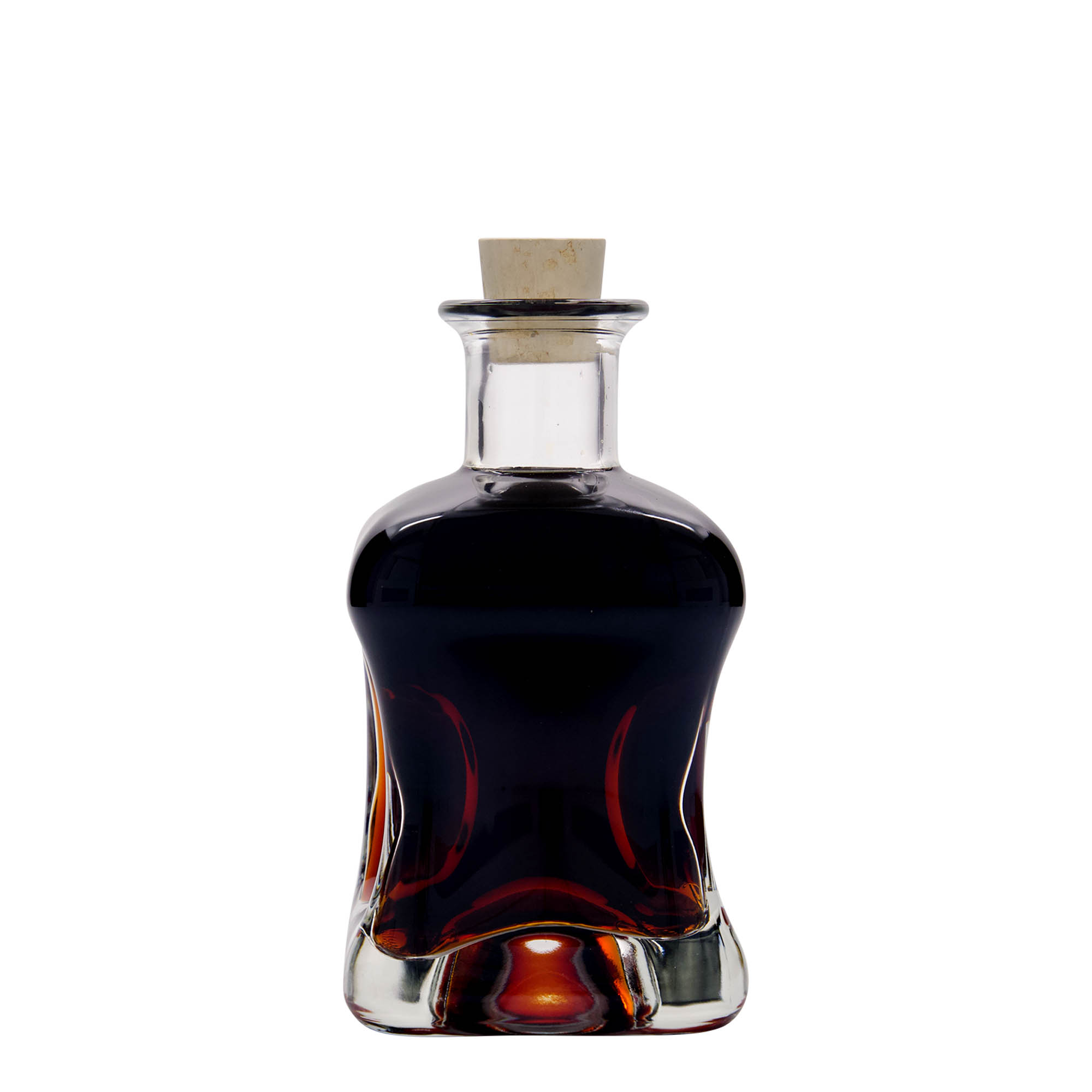 Skleněná lahev 350 ml 'Dublin', čtvercová, uzávěr: korek