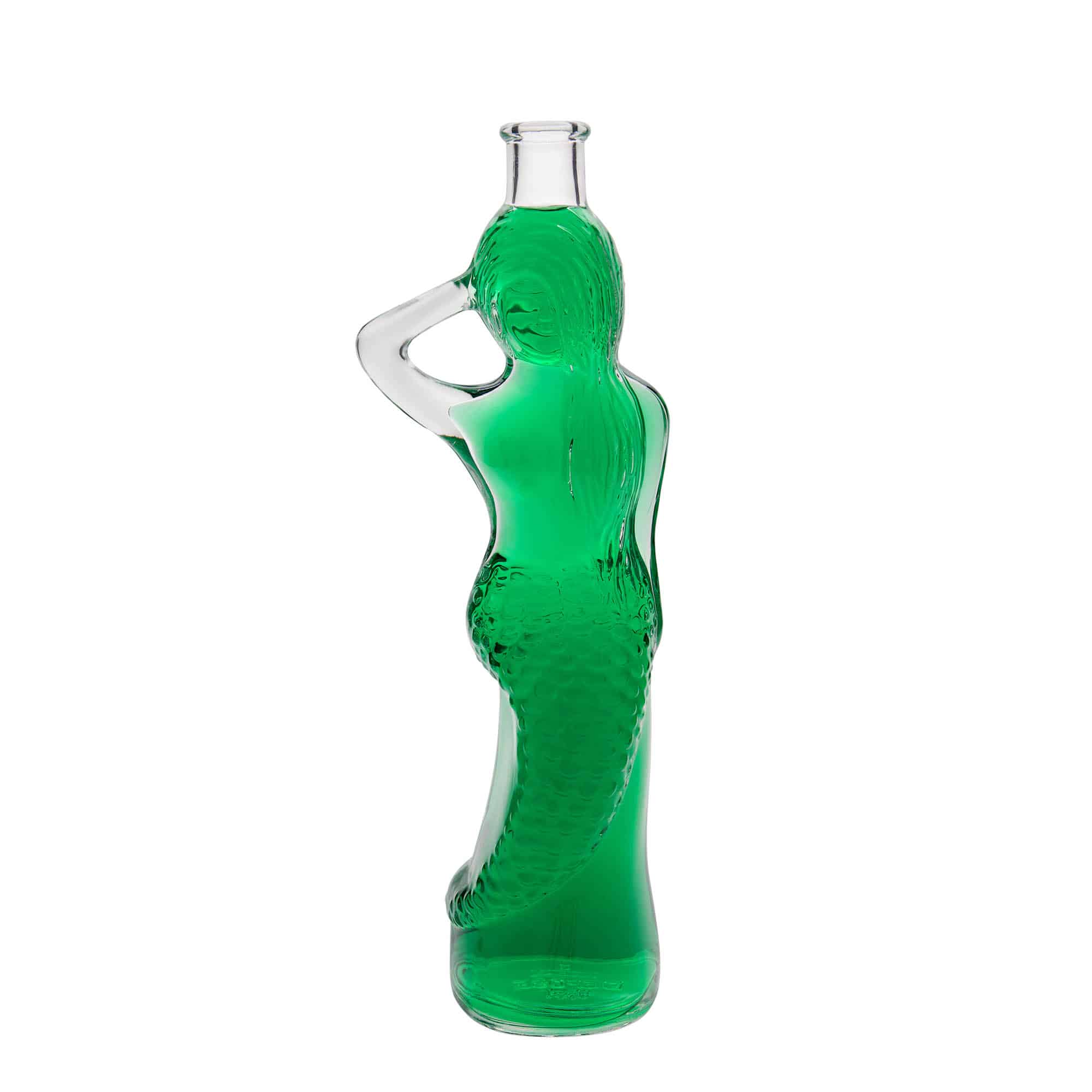 Skleněná lahev 500 ml 'Mořská panna', uzávěr: korek