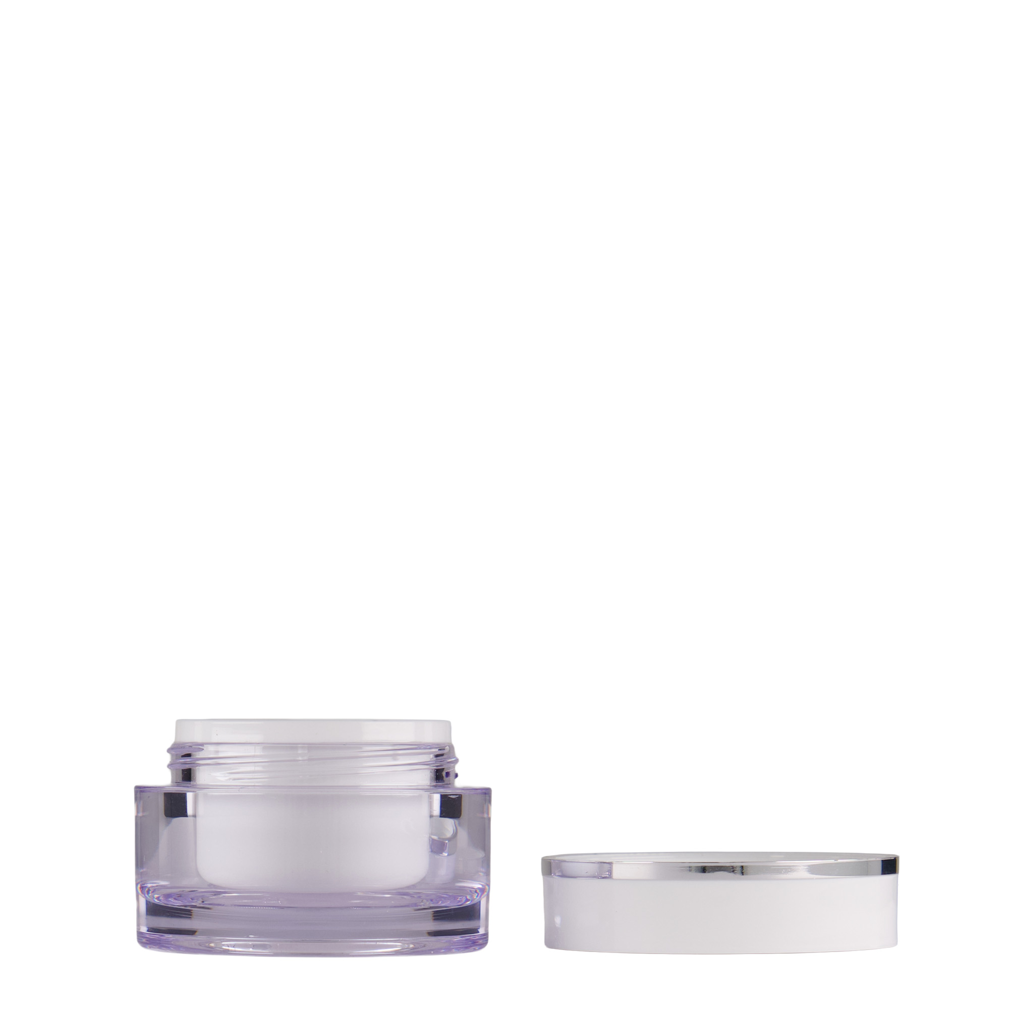 10 ml kelímek, SAN plast, bílý, hrdlo: šroubovací uzávěr 10 ml kelímek, SAN plast, bílý, hrdlo: šroubovací uzávěr