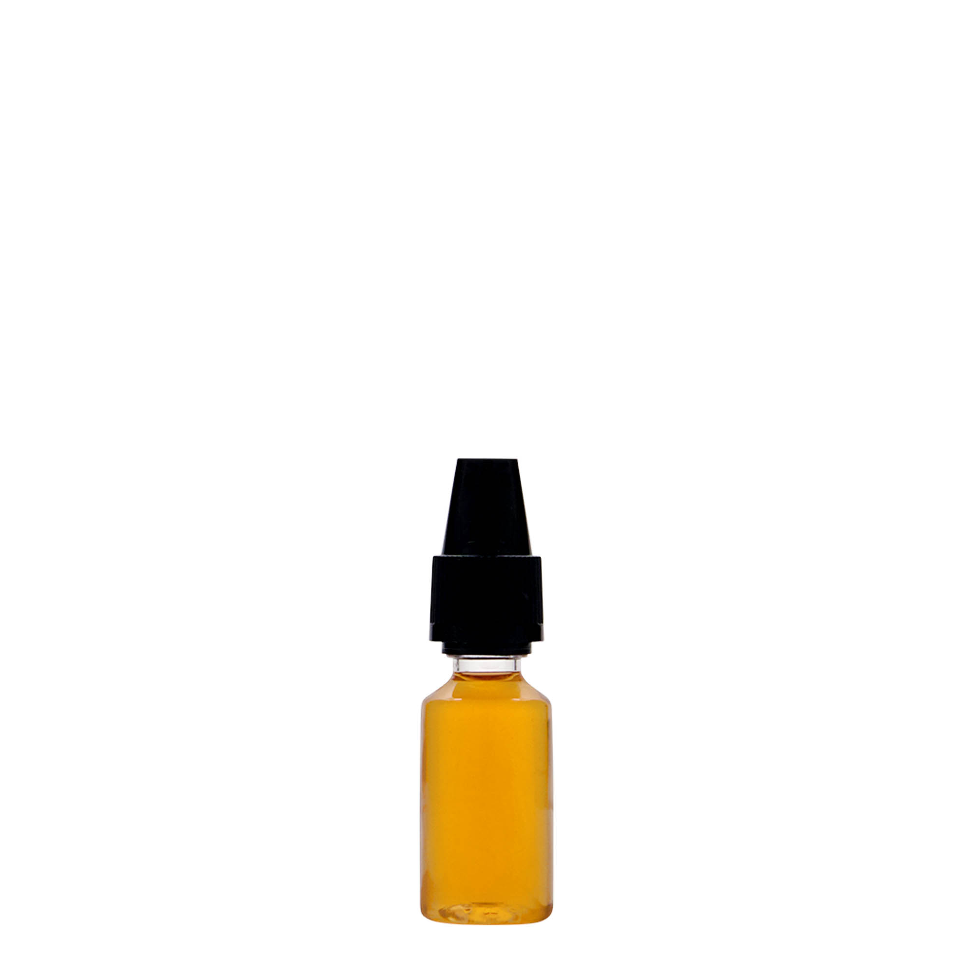 10 ml PET láhev „E-Liquid“ s pojistkou kvality a proti dětem, plast, hrdlo: šroubovací uzávěr