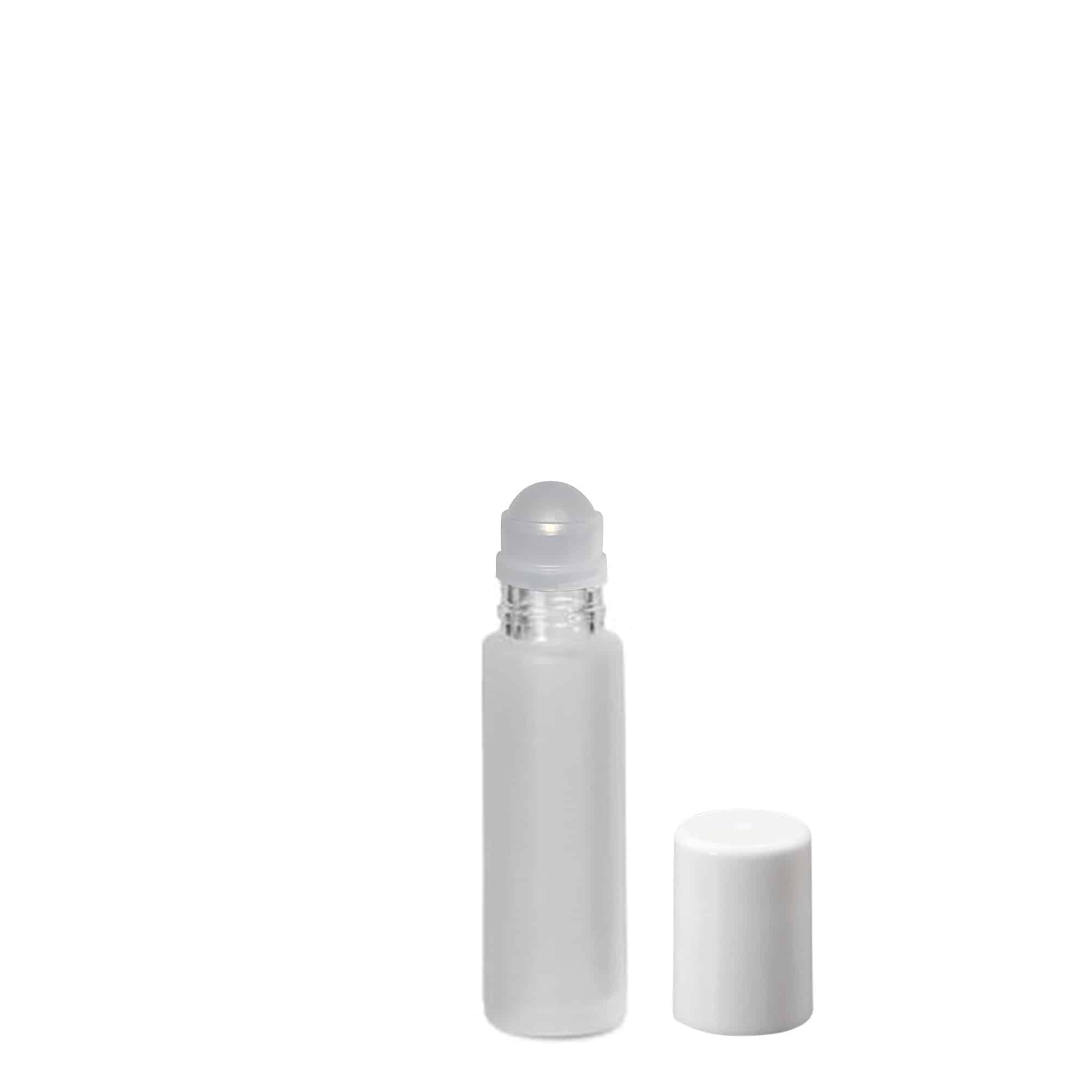 10 ml roll-on lahvička, sklo, matná, hrdlo: šroubovací uzávěr