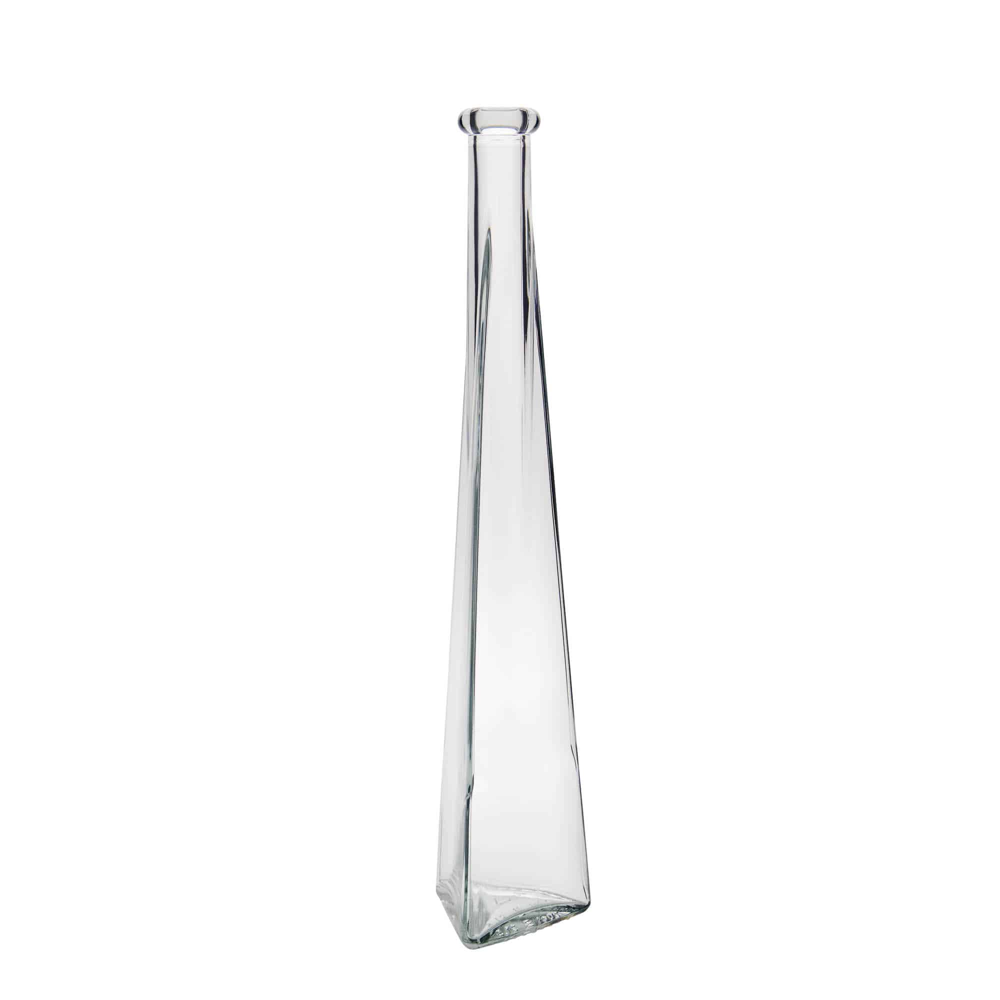 Skleněná lahev 200 ml 'Dama Triangolore', trojúhelníková, uzávěr: korek