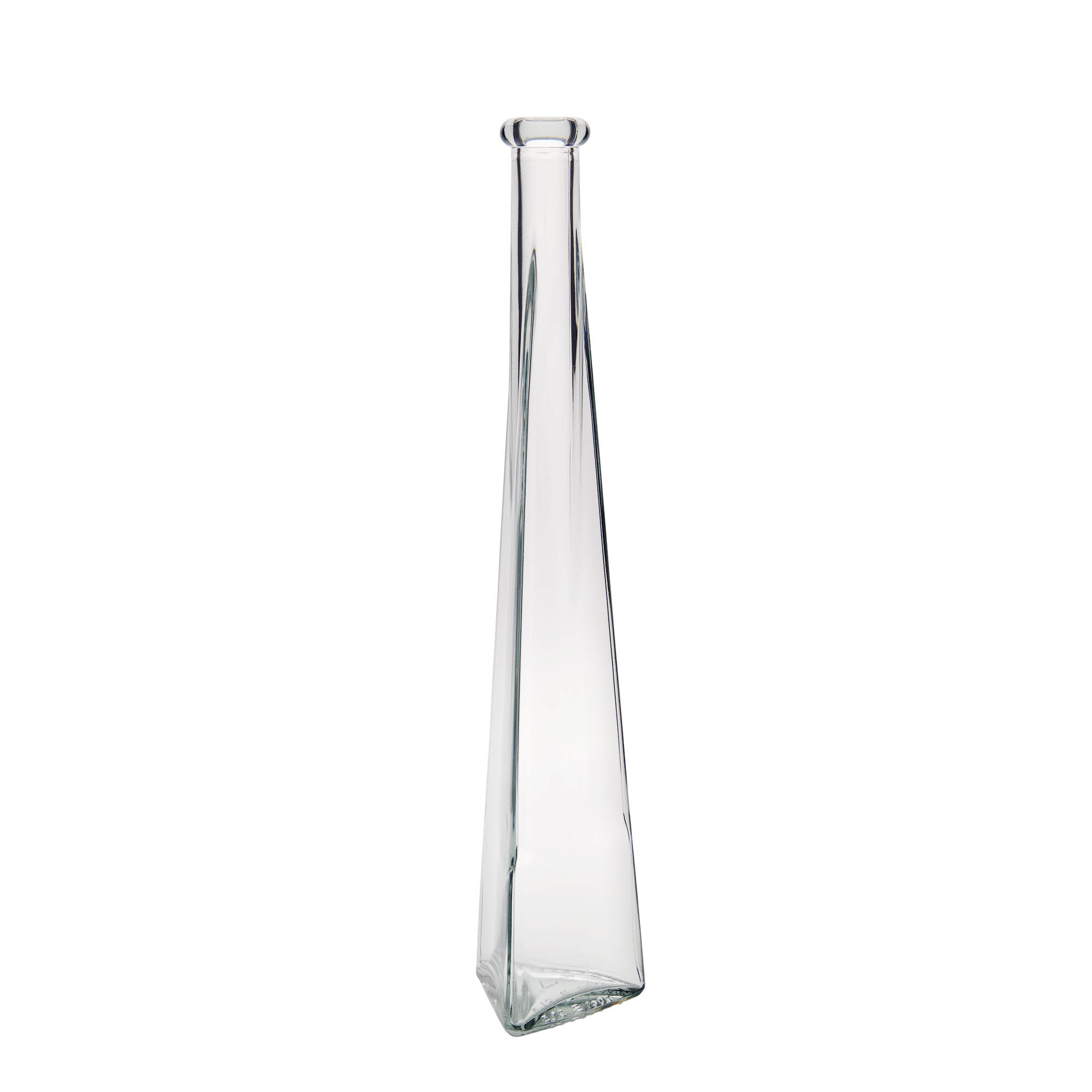 200 ml skleněná láhev 'Dama Triangolore', trojúhelníková, hrdlo: korkové