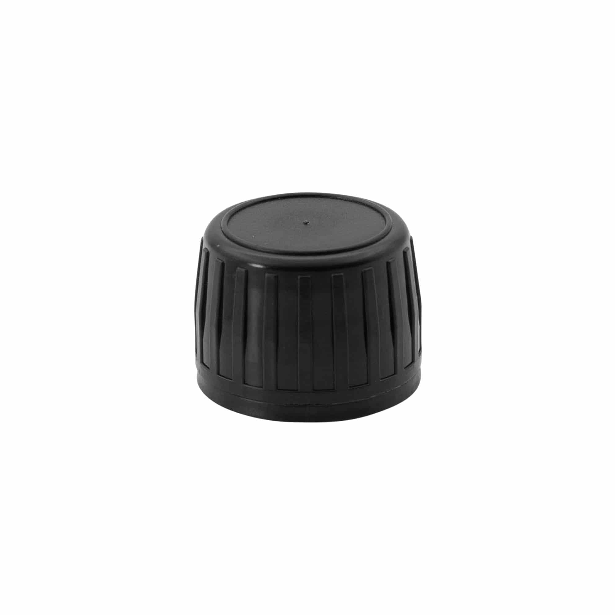 Šroubovací uzávěr originalita, PP plast, černý, pro hrdlo: PP 28