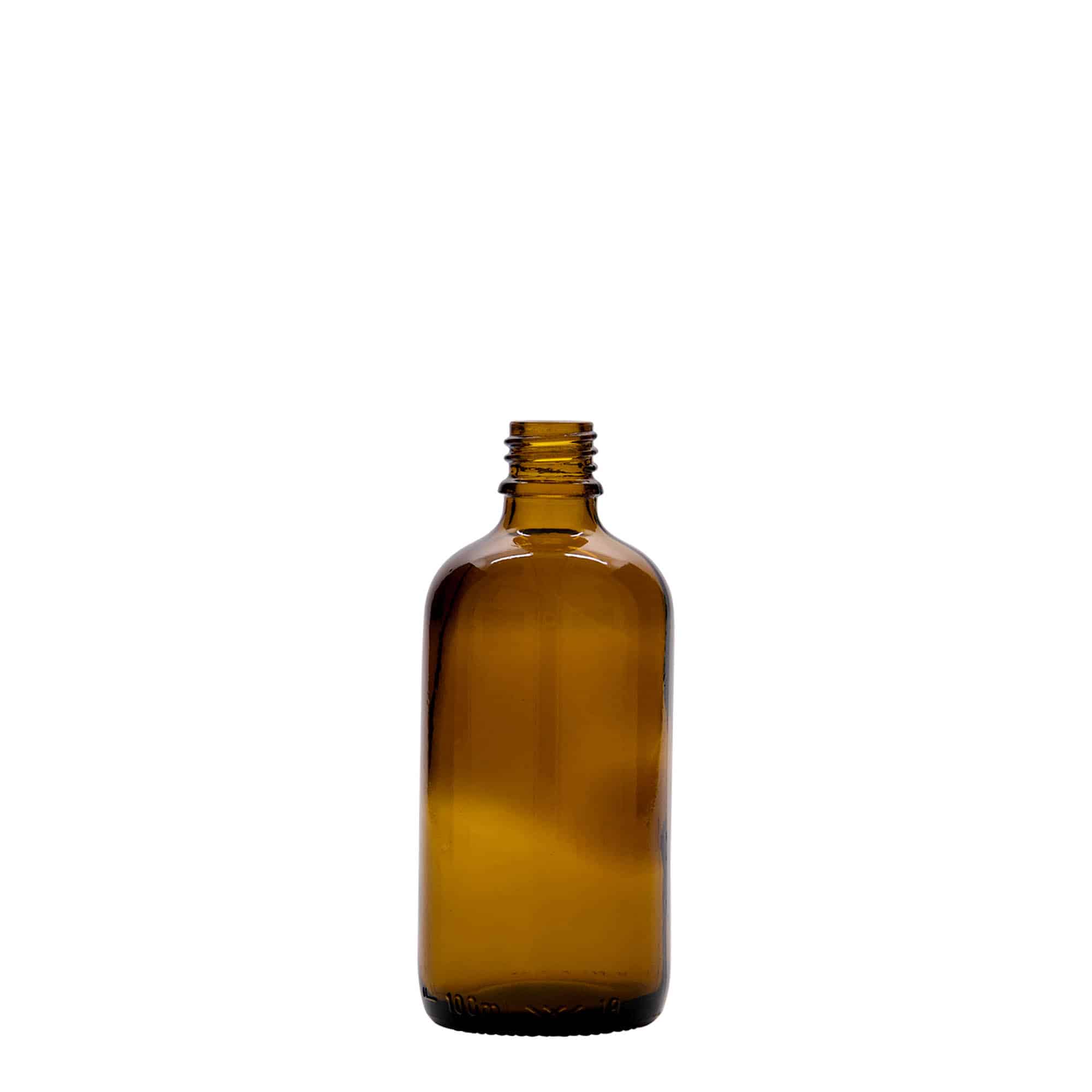 Lékovka 100 ml, sklo, hnědá, ústí: DIN 18 Lékovka 100 ml, sklo, hnědá, ústí: DIN 18