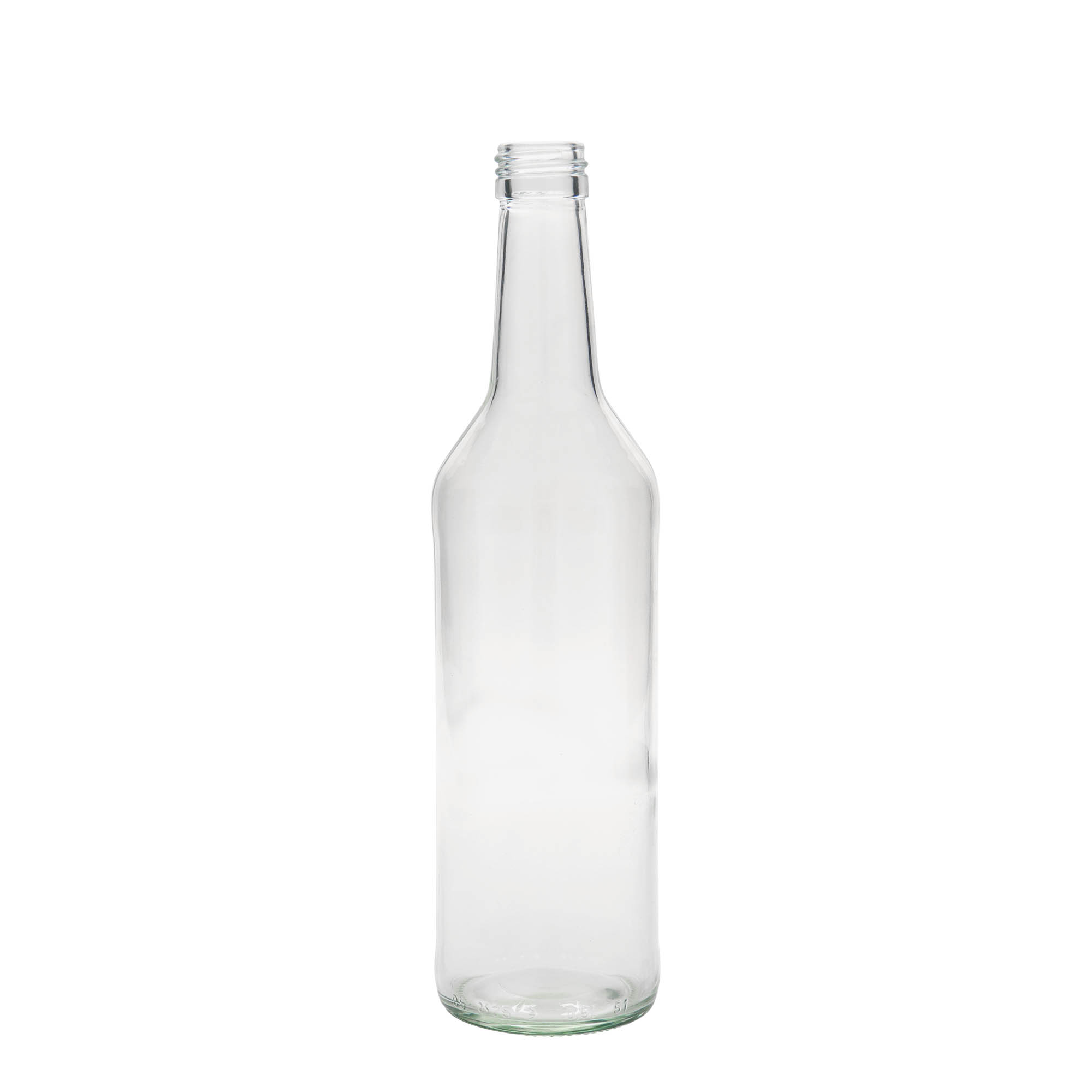 500 ml skleněná láhev s rovný hrdlem, hrdlo: PP 28
