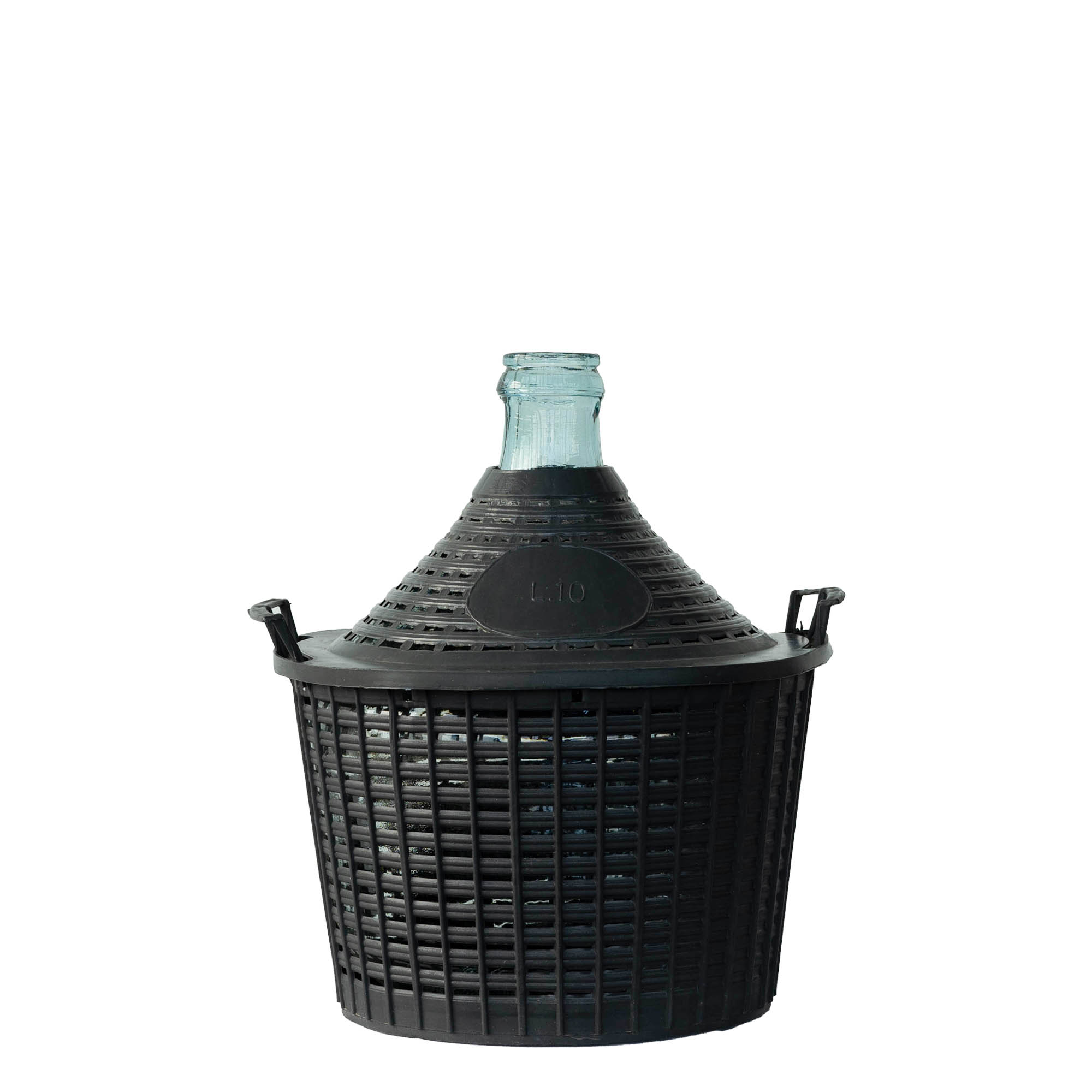 10 l balónová láhev s úzkým hrdlem, sklo, hrdlo: nasazovací víčko 10 l balónová láhev s úzkým hrdlem, sklo, hrdlo: nasazovací víčko