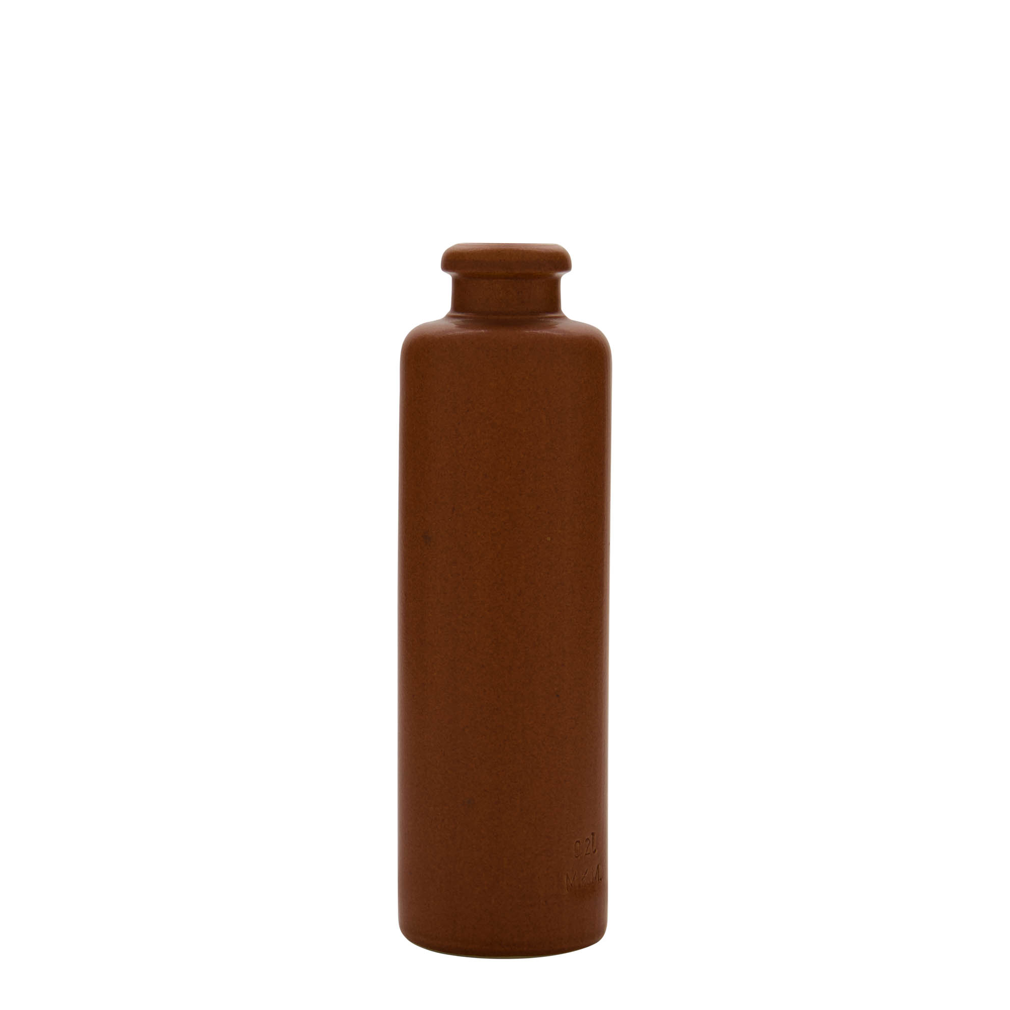 200 ml hliněný džbán, kamenina, červeno-hnědý, hrdlo: korek