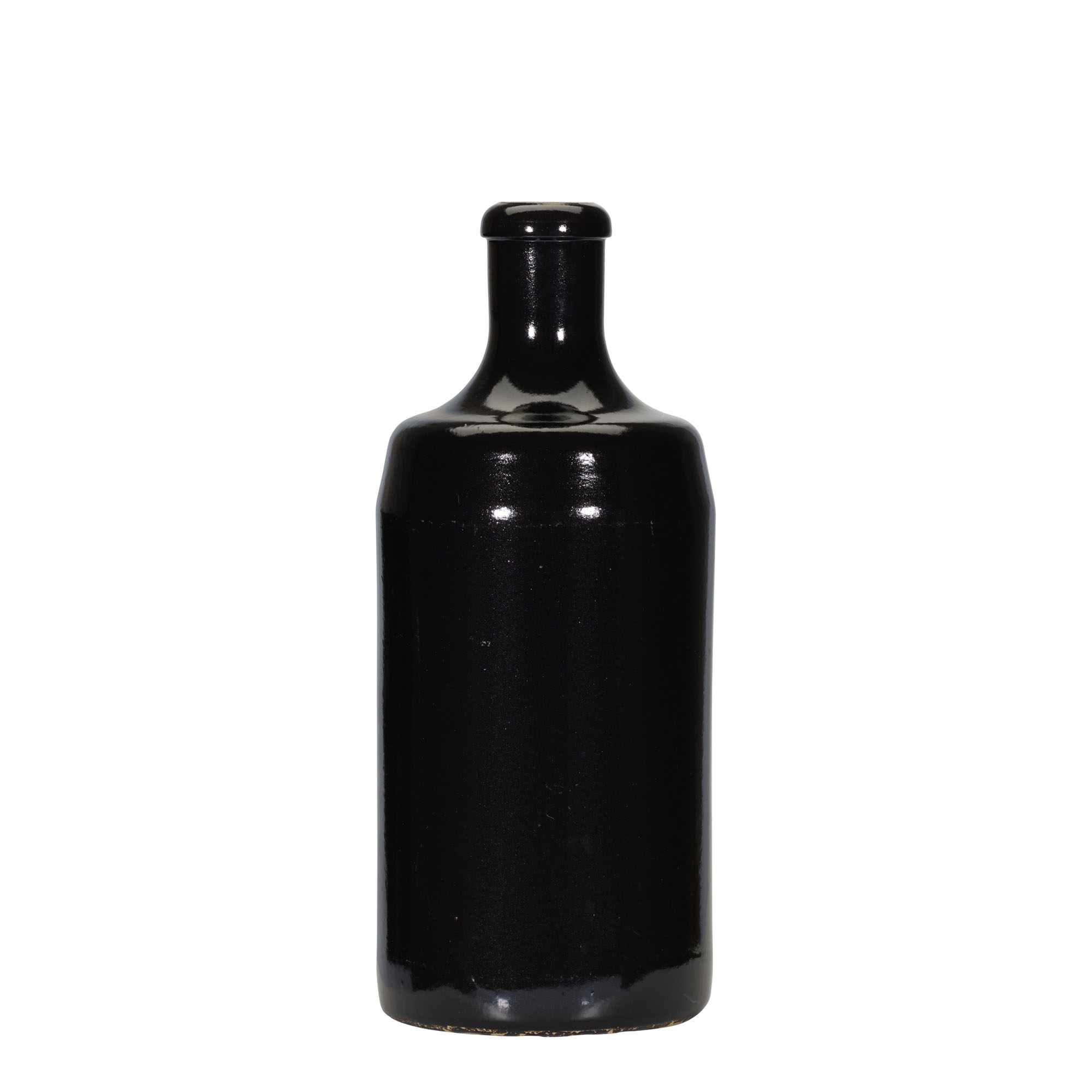 700 ml keramický džbán 'Calvados, kamenina, černý, hrdlo: korek'