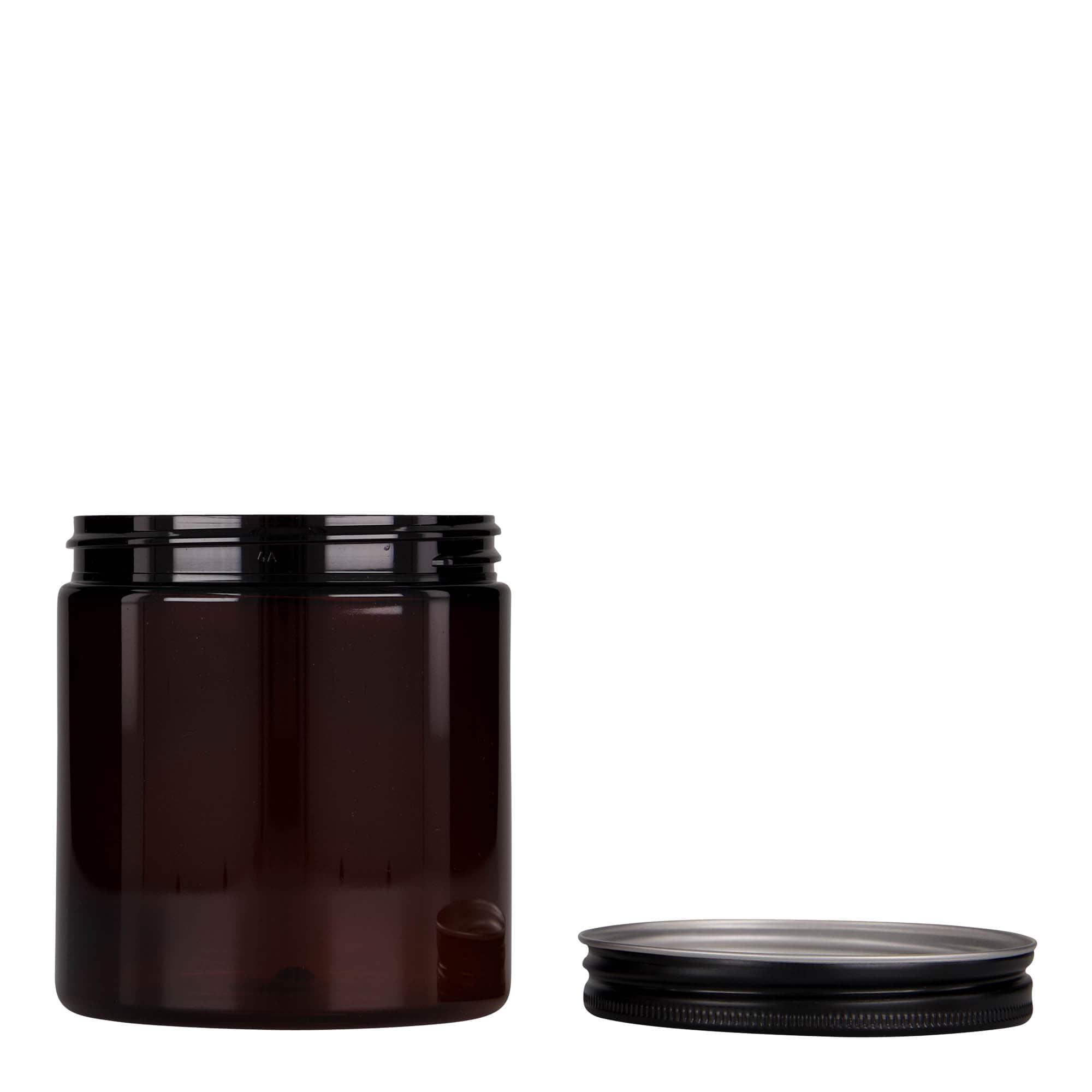 250 ml PET dóza 'Isabella', hnědá, hrdlo: 70/400
