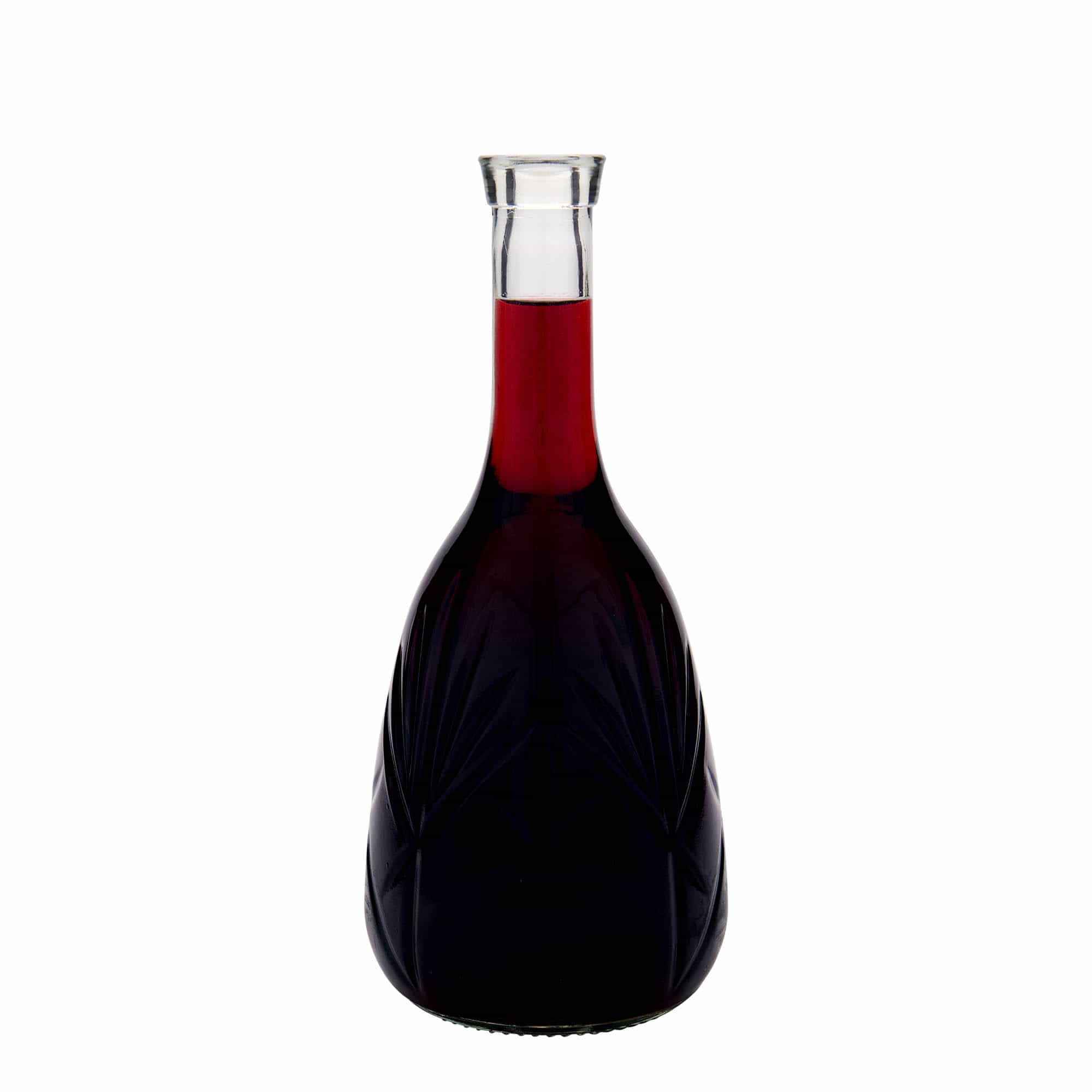 1.000 ml skleněná láhev 'Reliefa', hrdlo: korek