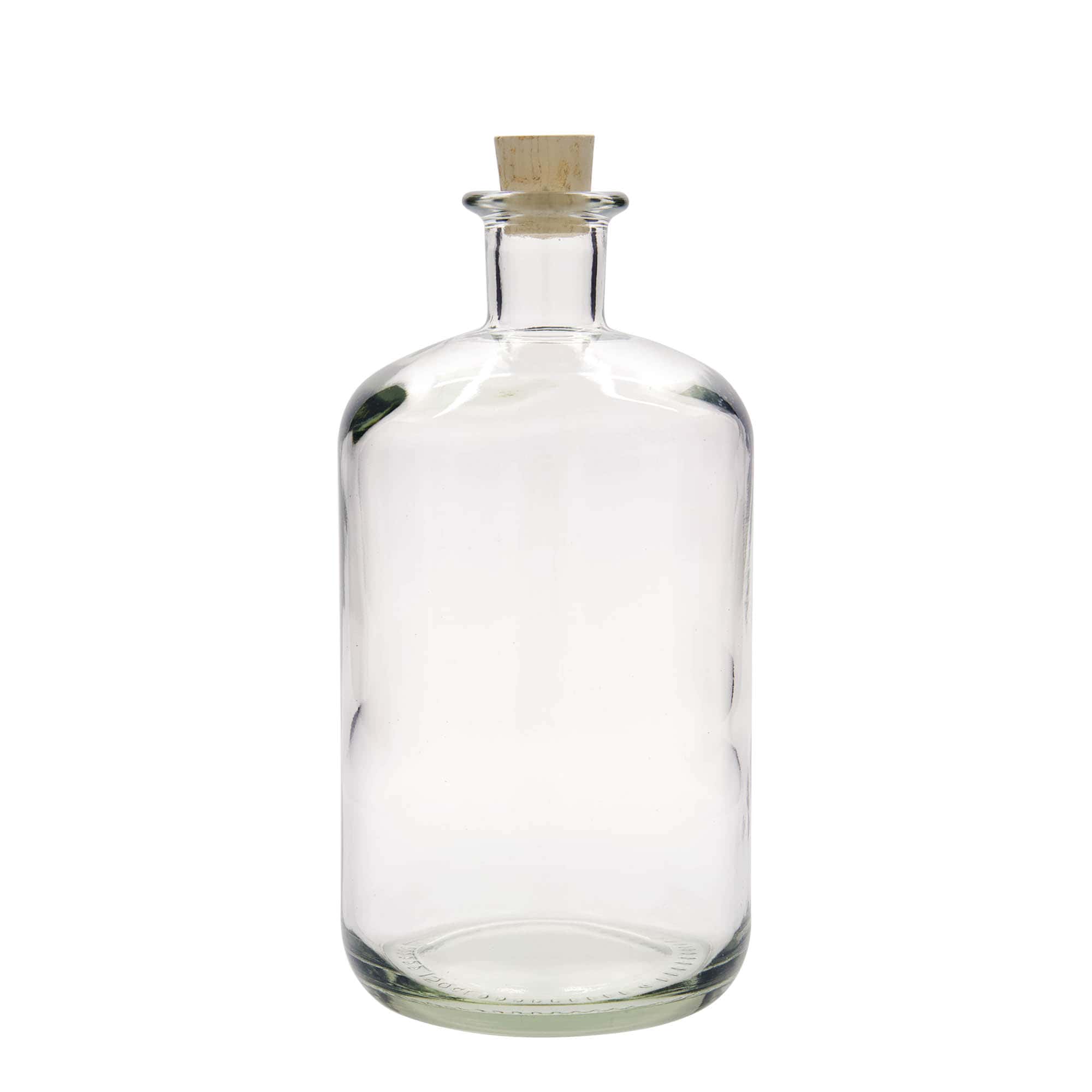 Skleněná lahev 1500 ml lékárenská, uzávěr: korek