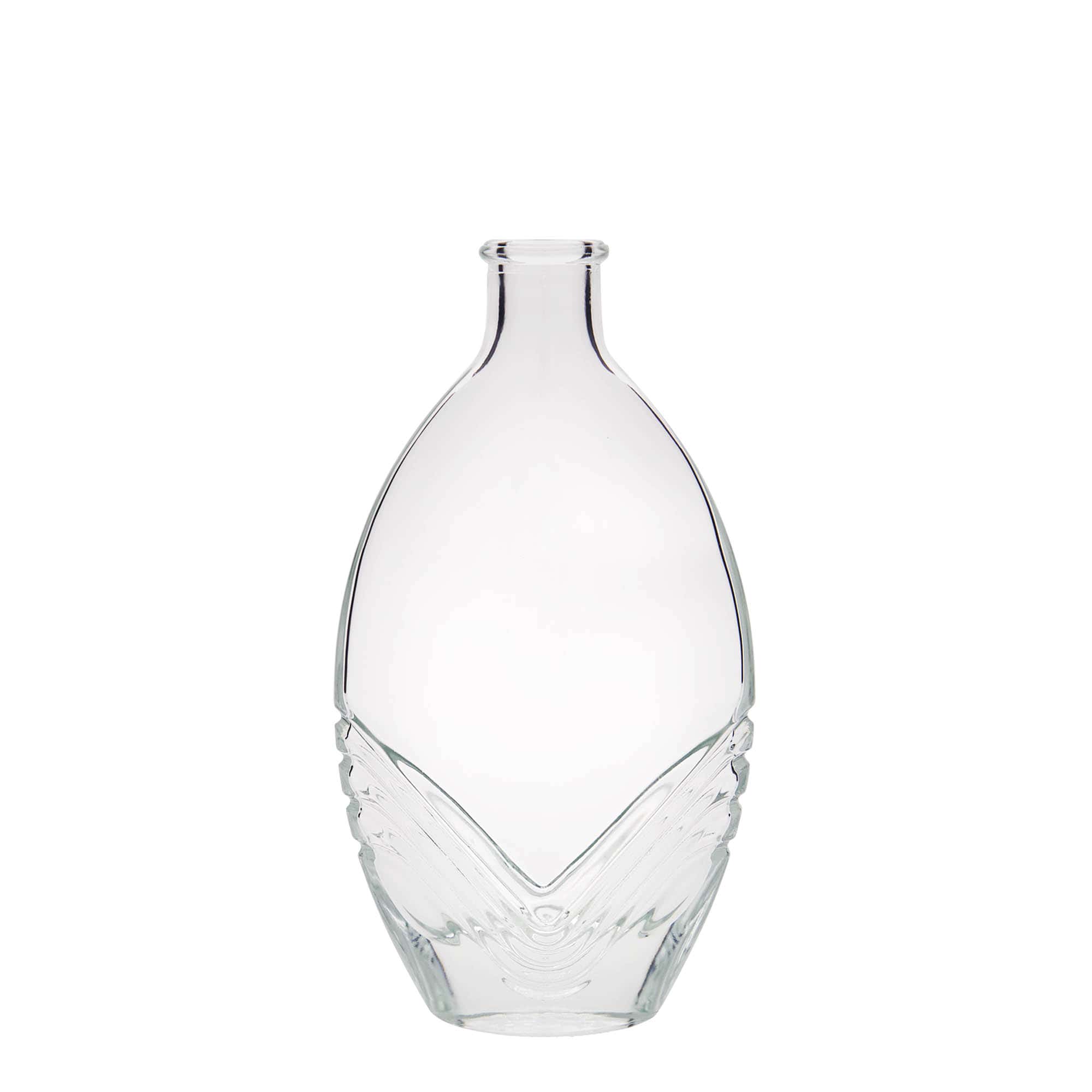 Skleněná lahev 200 ml 'Florence', oválná, uzávěr: korek Skleněná lahev 200 ml 'Florence', oválná, uzávěr: korek