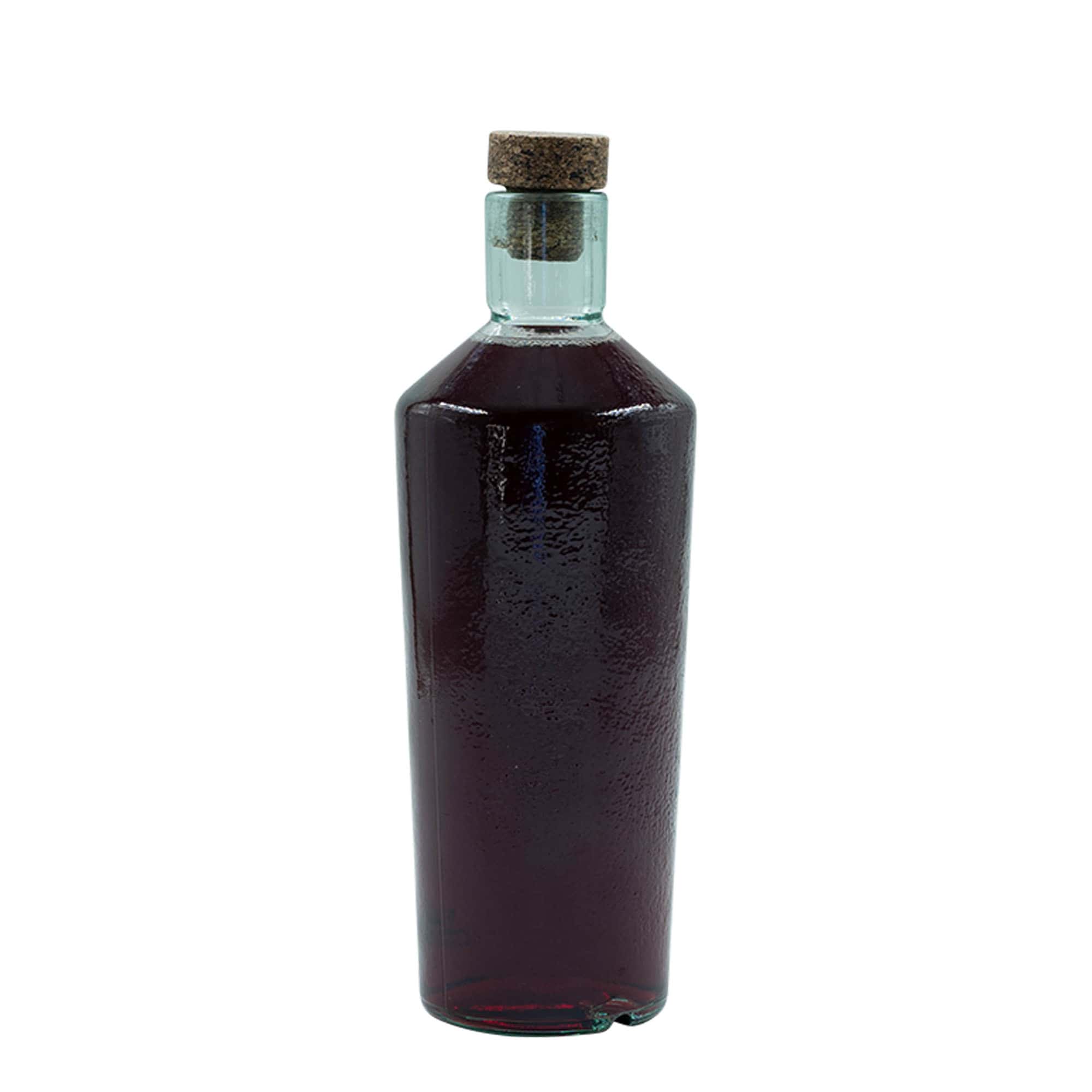 700 ml divoce vyráběná skleněná láhev „Primal“, hrdlo: korek
